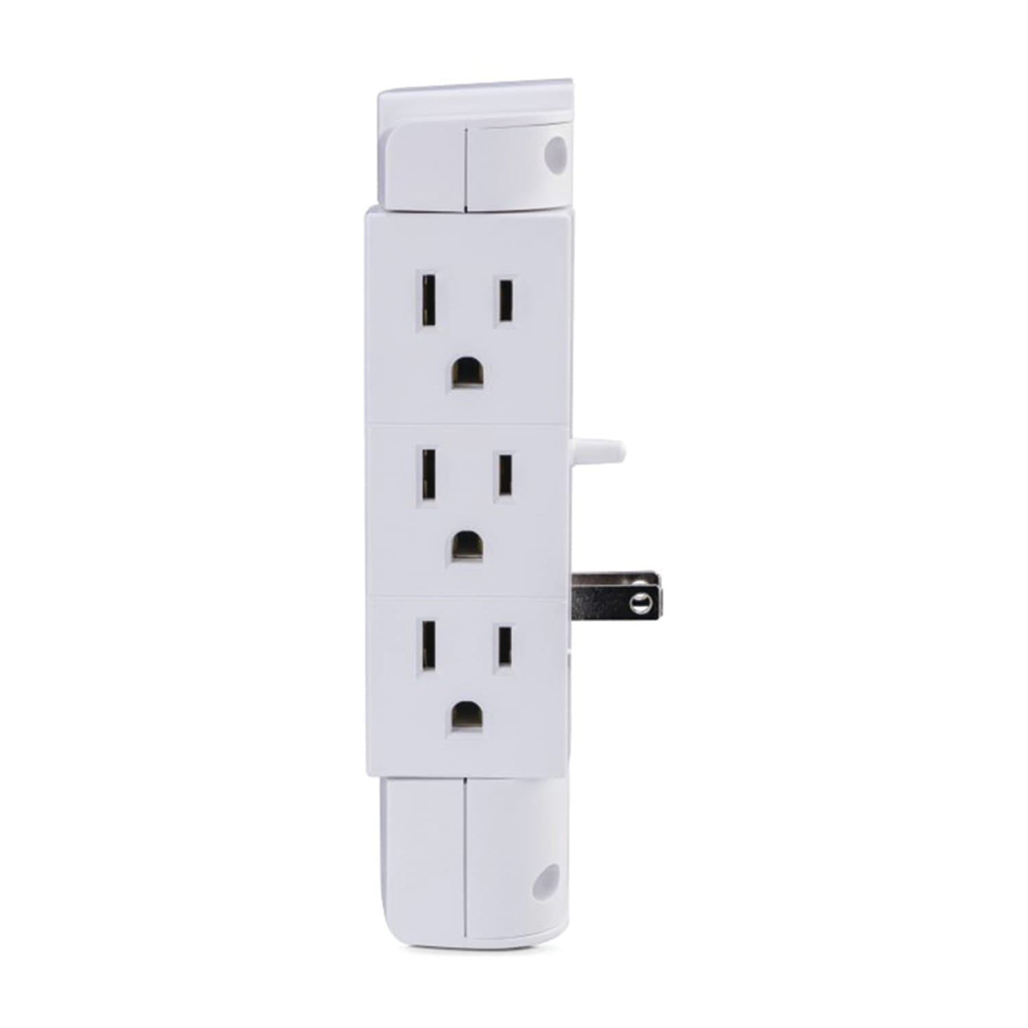 CyberPower 6-AC Swiveling Outlet and 2-USB Port 1200-Joules Professional Series Surge Protector Wall Tap, CSP600WSURC2
