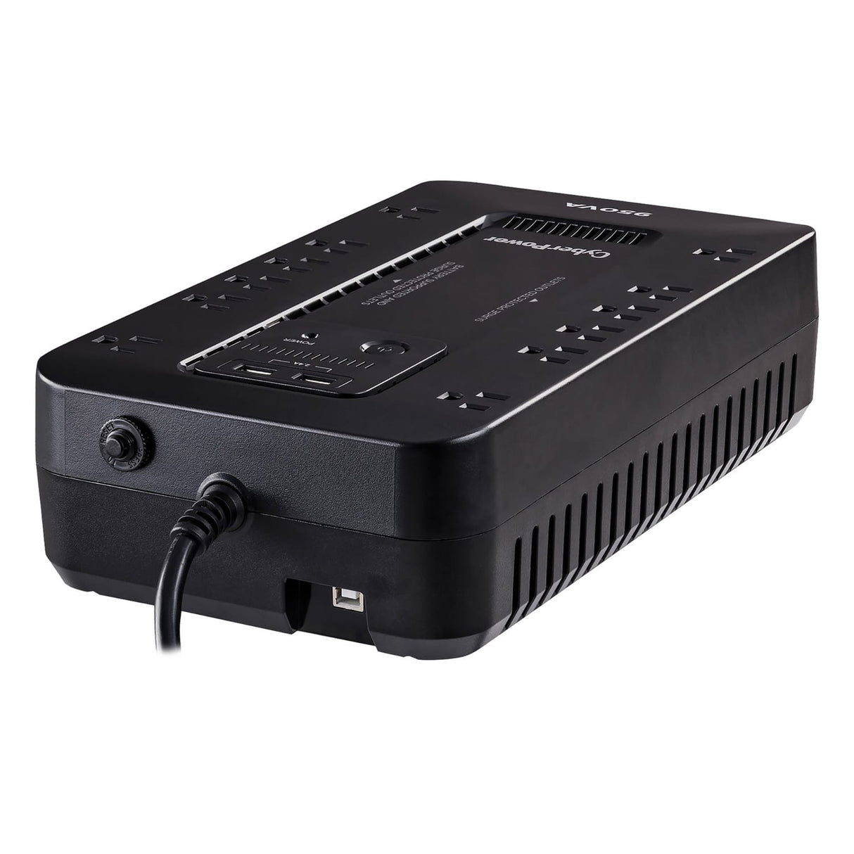 CyberPower 12-AC Outlet and USB Charging 950-VA/510-Watt PC/Network/Entertainment UPS Battery Backup with 890-Joules Surge Protection, 5-Ft. Cord
