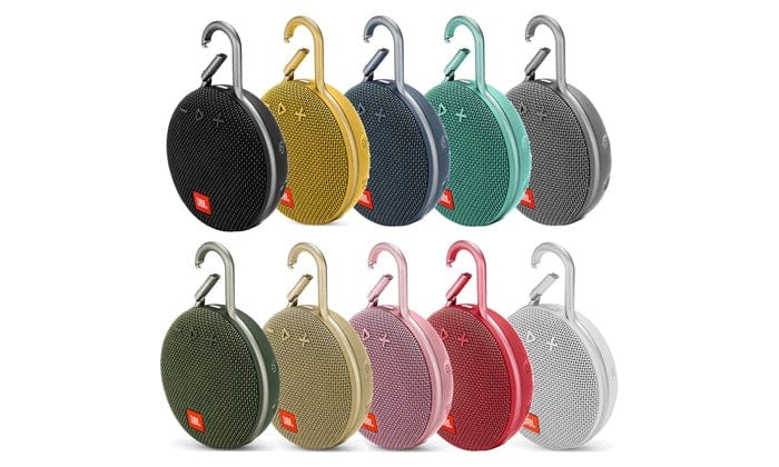 JBL Clip 3 Portable Bluetooth Speaker-Gray -Waterproof Wireless- Certified Refurbished