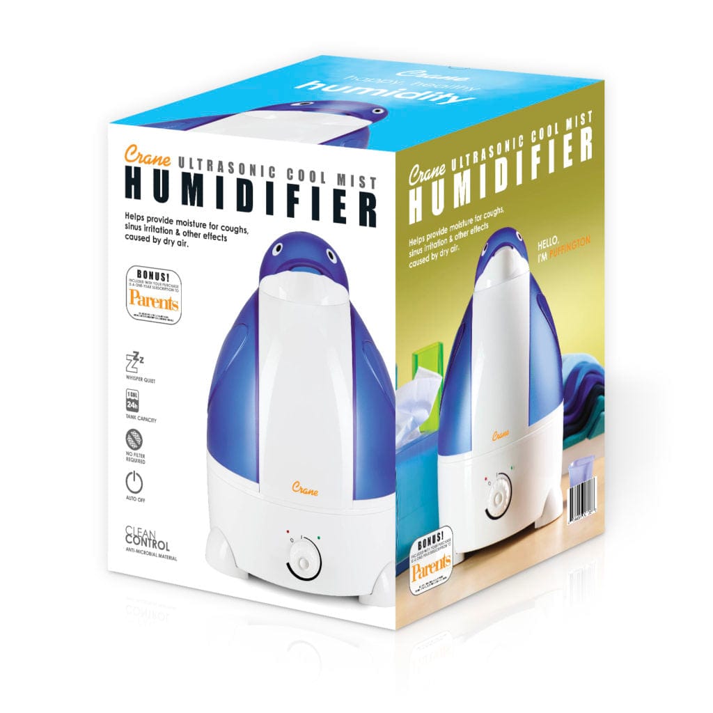 Crane Adorable Ultrasonic Cool Mist Humidifier - Certified Refurbished