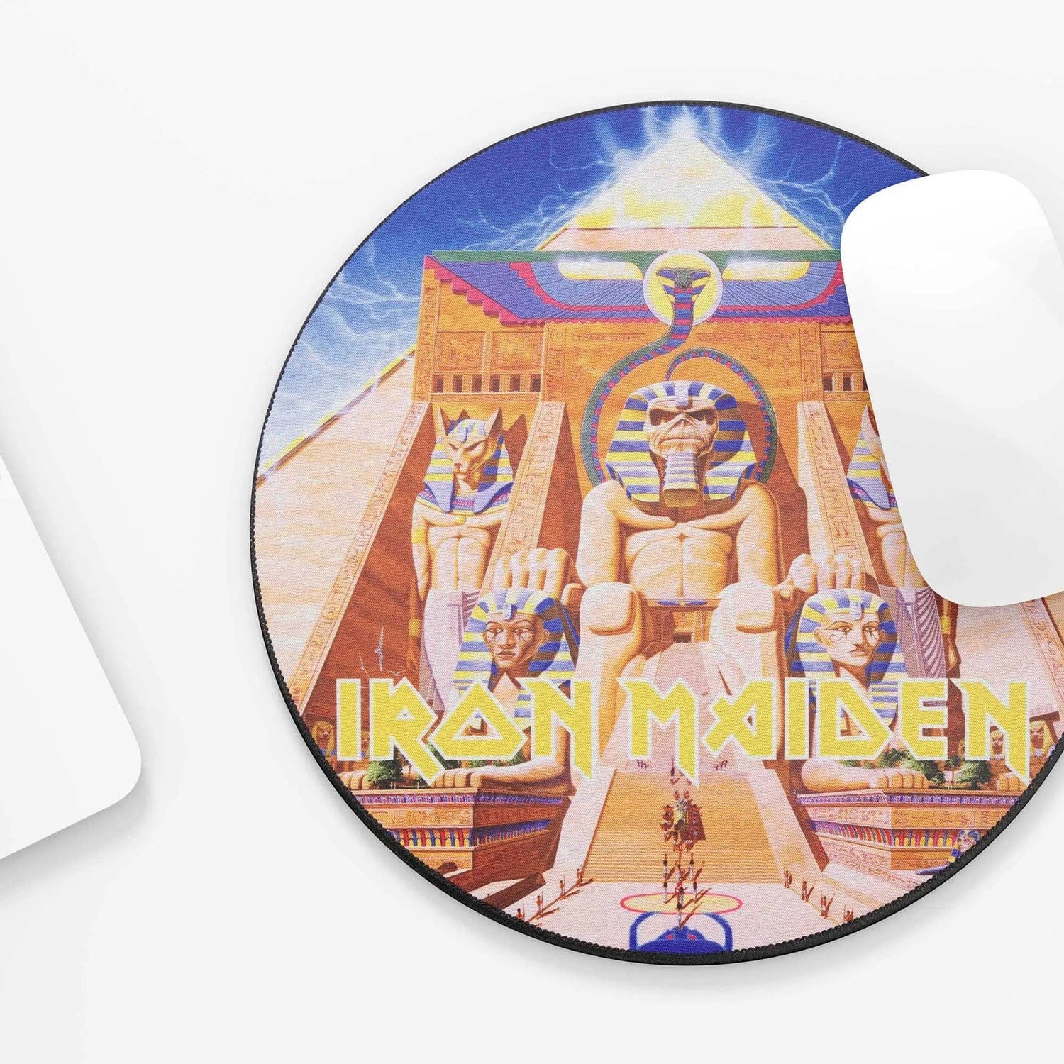 Subsonic 11.8-In. Round Gaming Mouse Pad, IRON MAIDEN - Powerslave