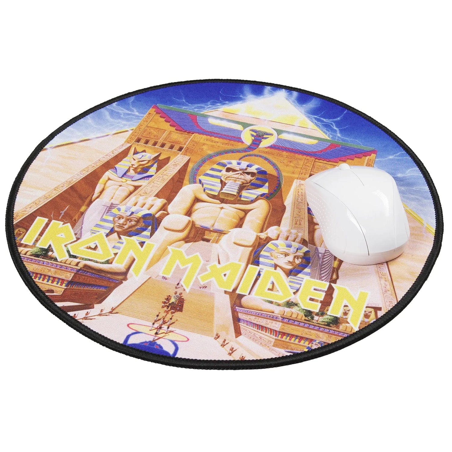 Subsonic 11.8-In. Round Gaming Mouse Pad, IRON MAIDEN - Powerslave