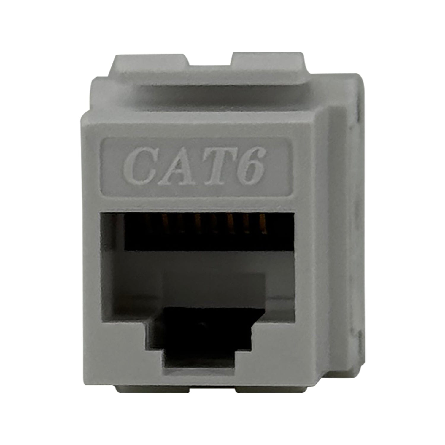 DataComm Electronics CAT-6 Data Jack, 180° Configuration, Ultra White, 10 Pack