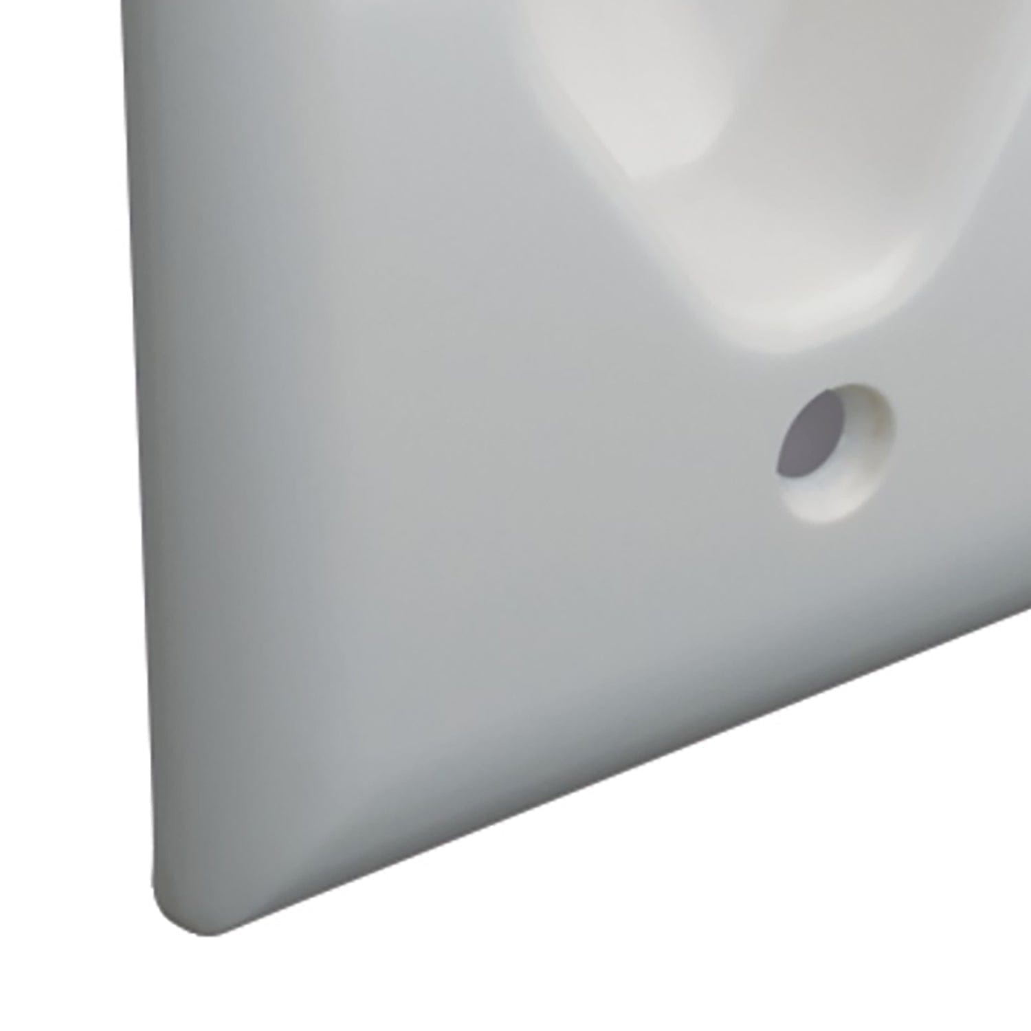 DataComm Electronics 1-Gang Recessed Low-Voltage Cable Plate, Ultra White