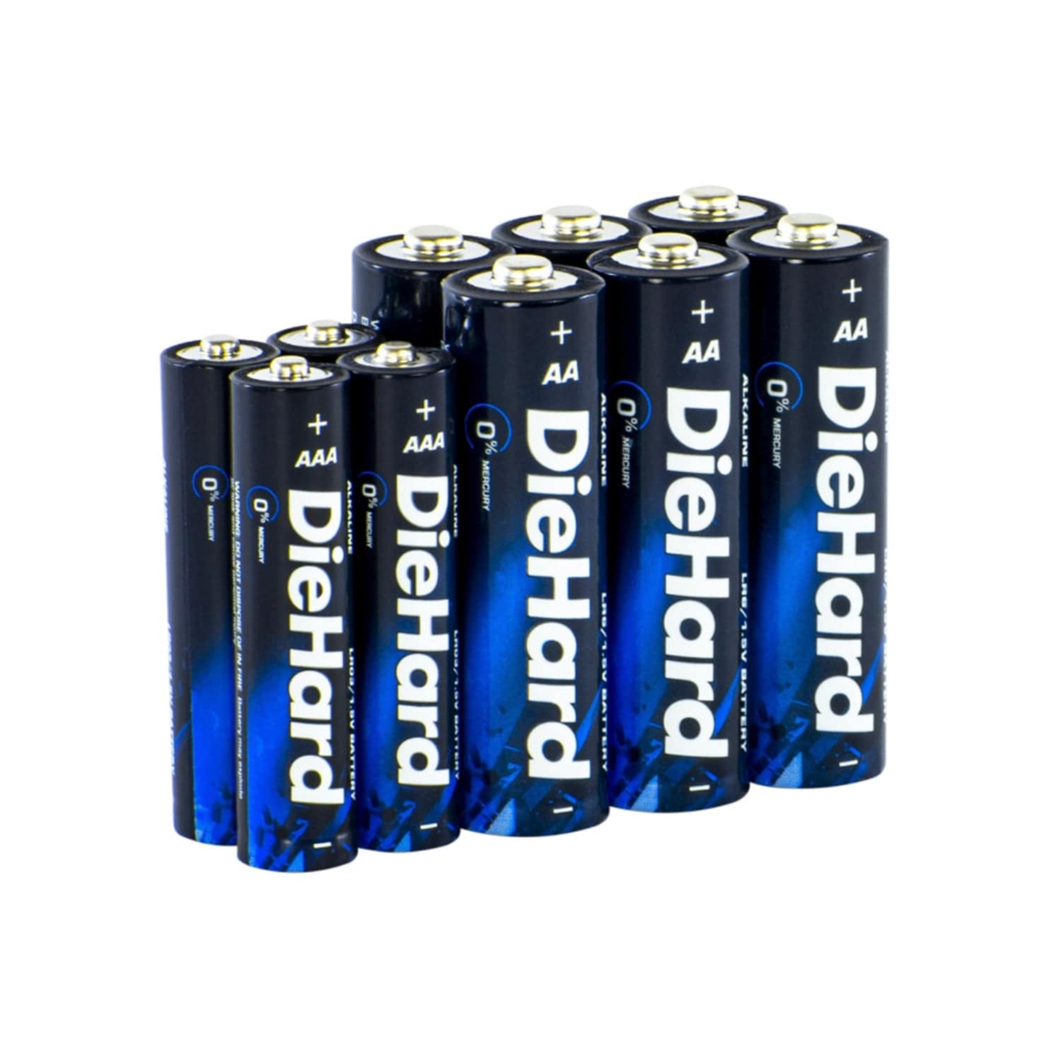 DieHard AA/AAA Alkaline Battery Pack, 6AA/4AAA Combo Pack