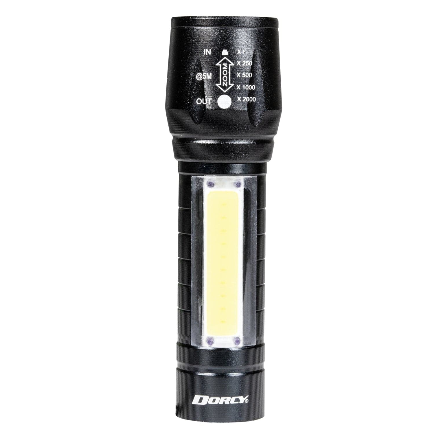 Dorcy 100-Lumen Ultra HD Aluminum LED Rechargeable Flashlight with Area Light