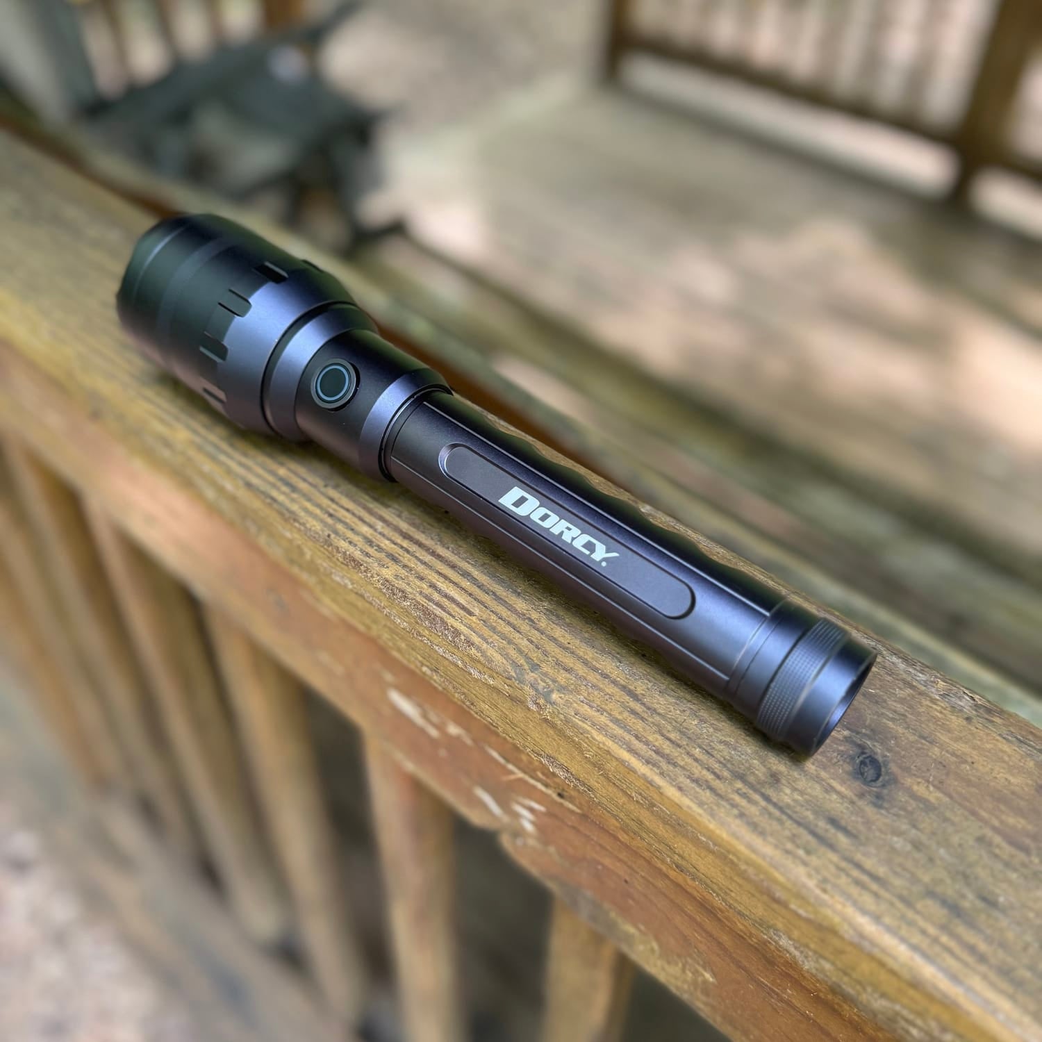 Dorcy Ultra HD Series USB-Rechargeable LED 9000-Lumen Aluminum Flashlight with Power Bank, 4 Modes, up to 820-Ft. Beam, up to 24 Hours Run Time