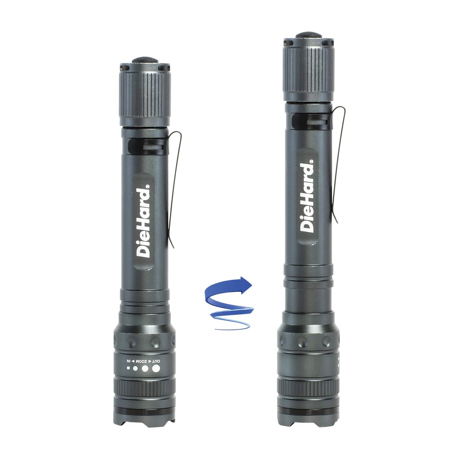 DieHard 270-Lumen Aluminum Twist-Focus Flashlight