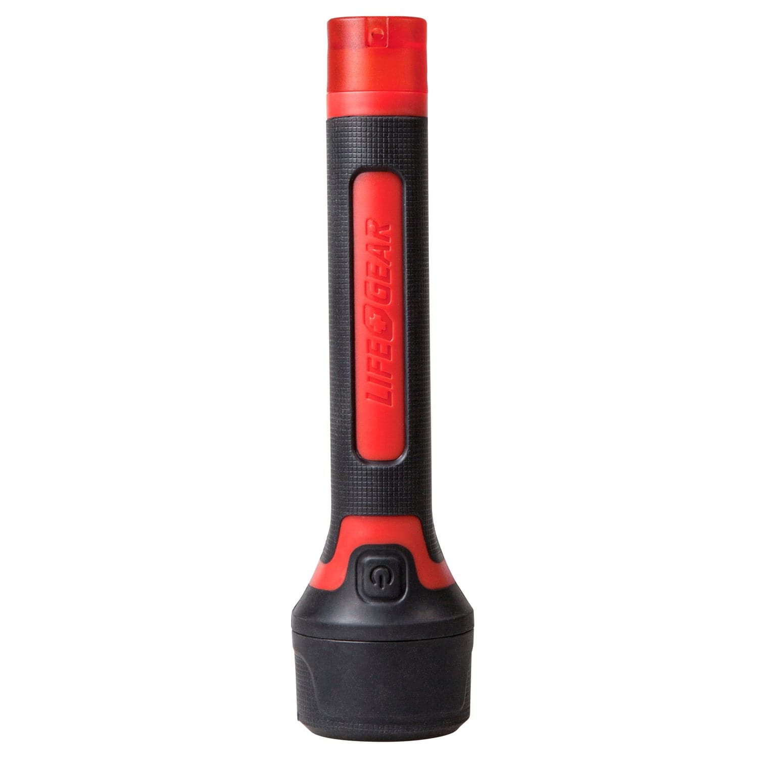 Life+Gear 200-Lumen Stormproof Signal Light with Safety Whistle, BA38-60633-RED