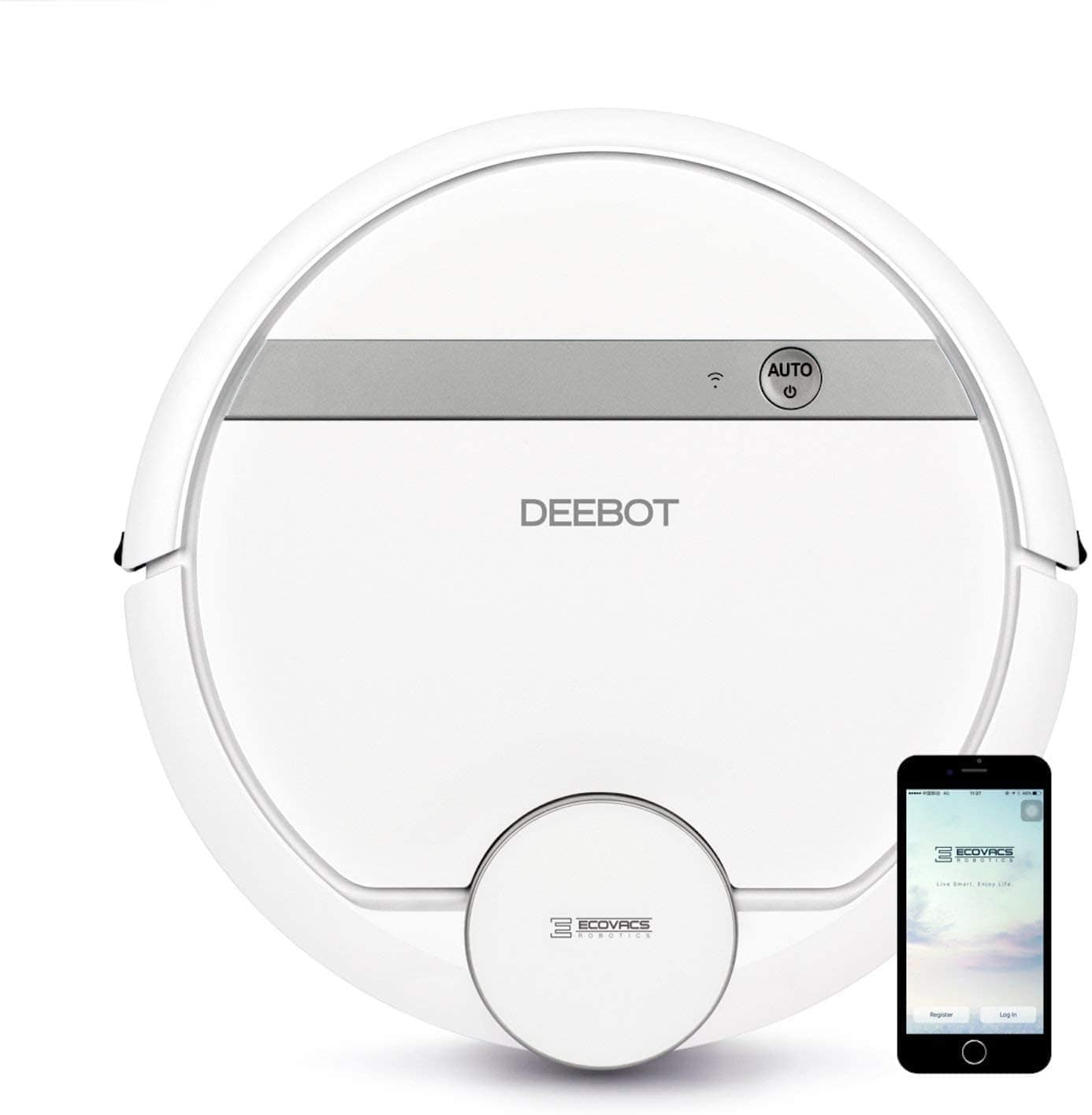 Ecovacs Deebot 907 Carpet & Floors WiFi Smart Robotic Vacuum - Certified Refurbished