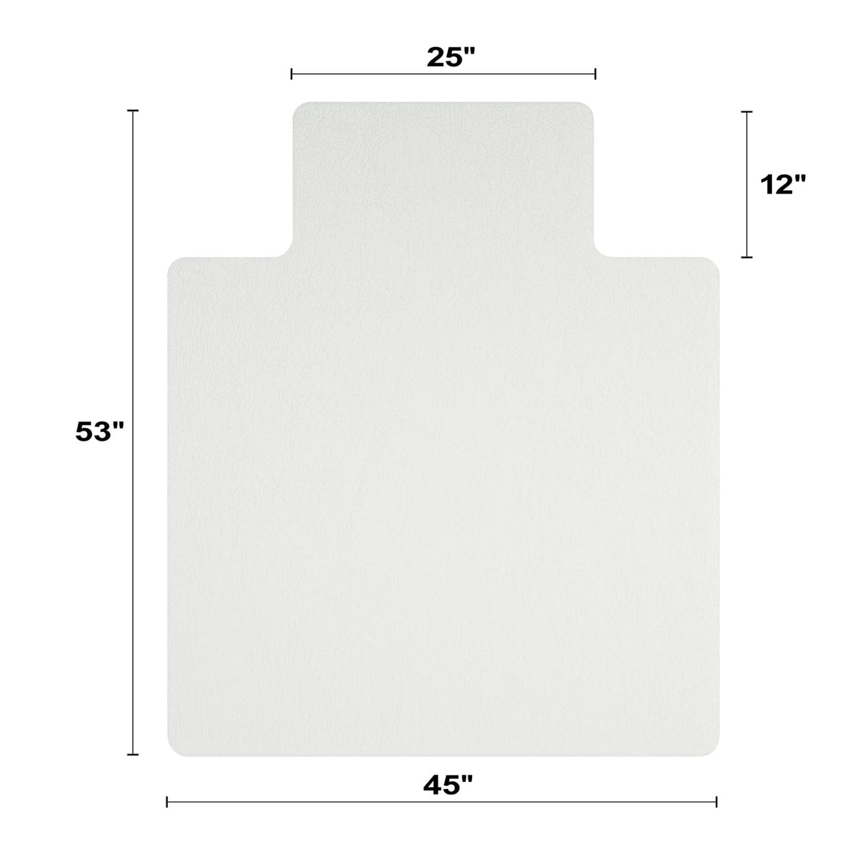 Deflecto OceanMat Office Chair Mat for Hard Floors, Lipped, 45 In. x 53 In.