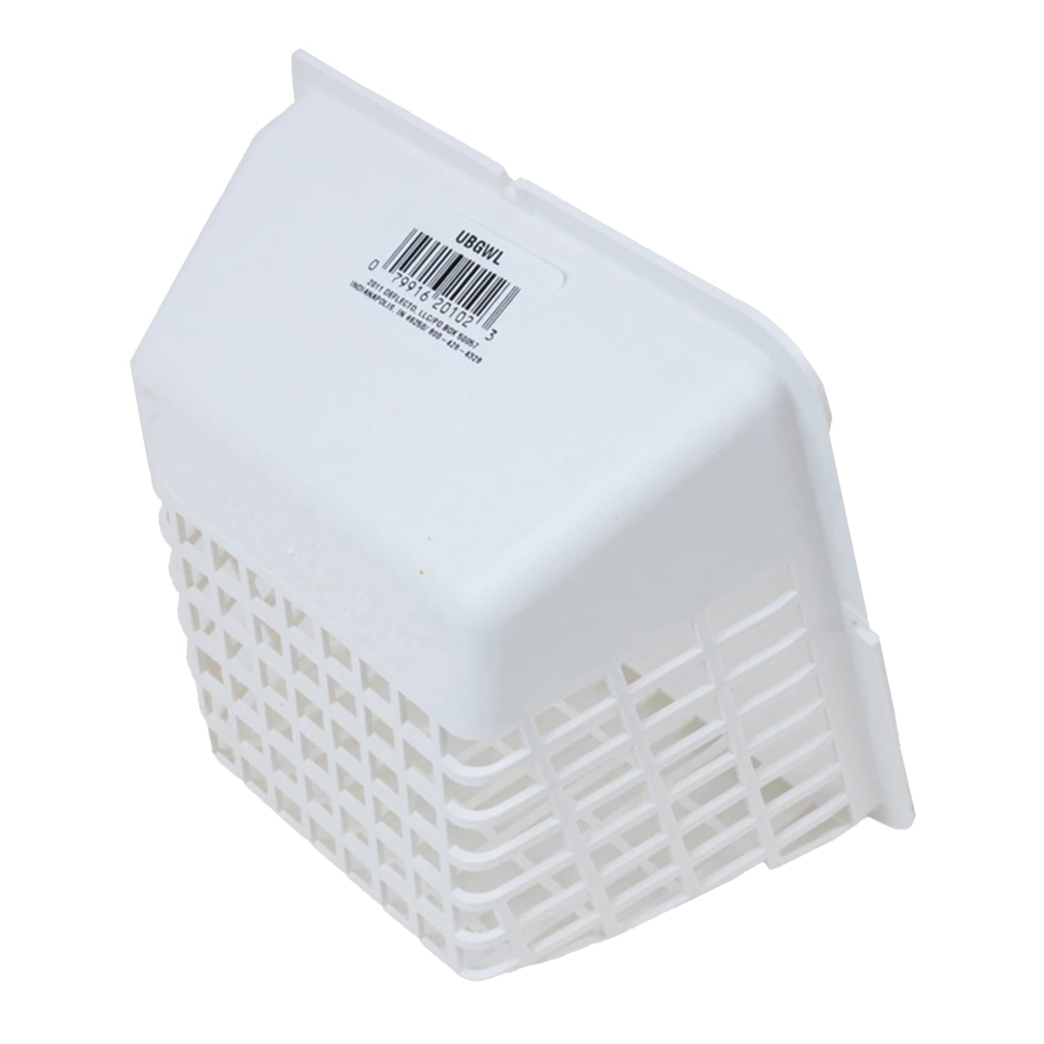 Deflecto Universal Bird Guard for 4-In. Clothes Dryer Vent or 3-In. Bathroom Exhaust Vent, White