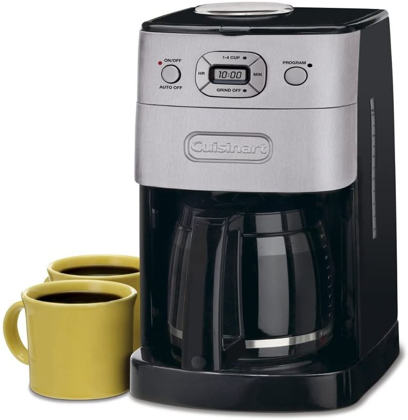 Cuisinart Grind & Brew 12 Cup Automatic Coffeemaker, Brushed Metal - Certified Refurbished
