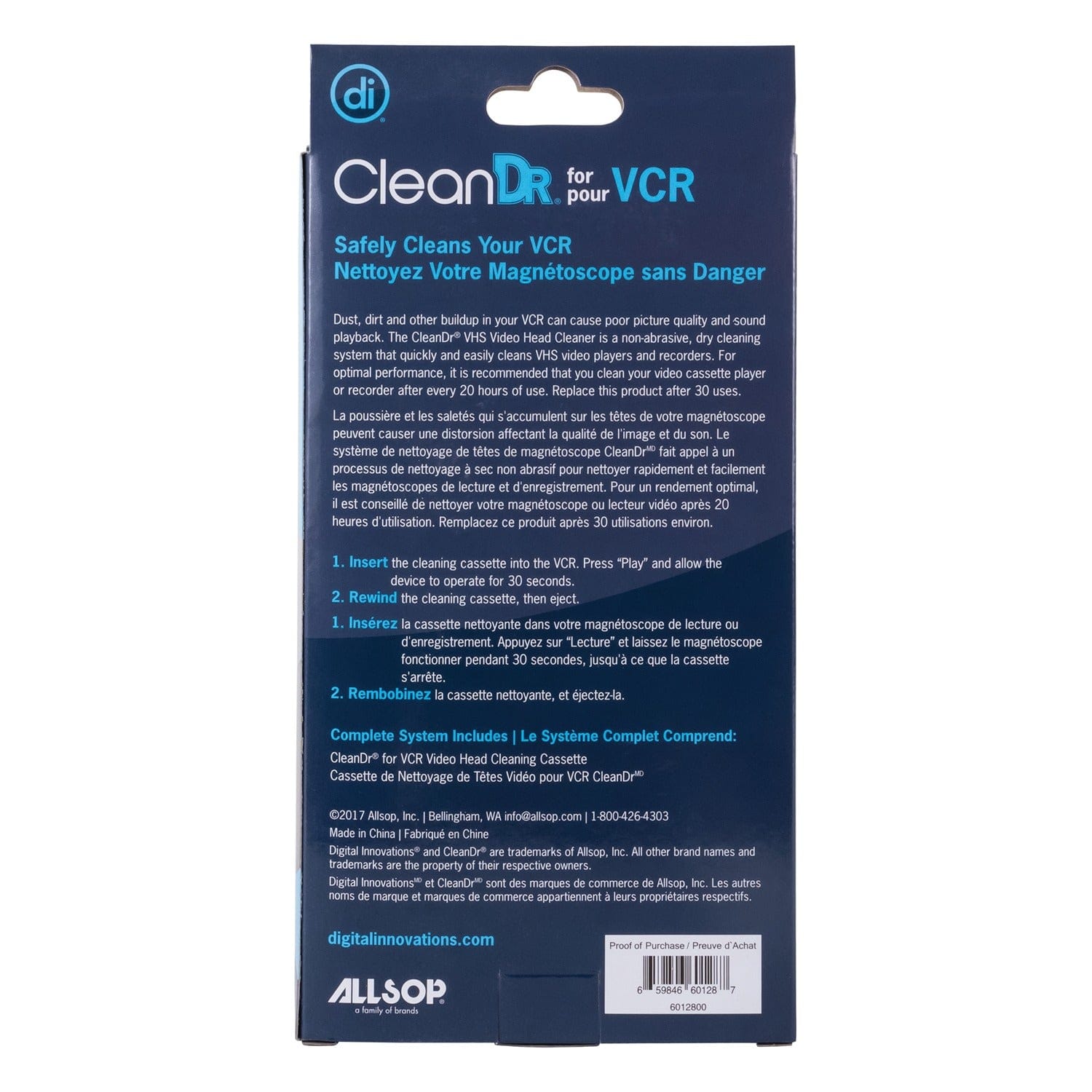 Digital Innovations CleanDr VHS Video Head Cleaning Kit