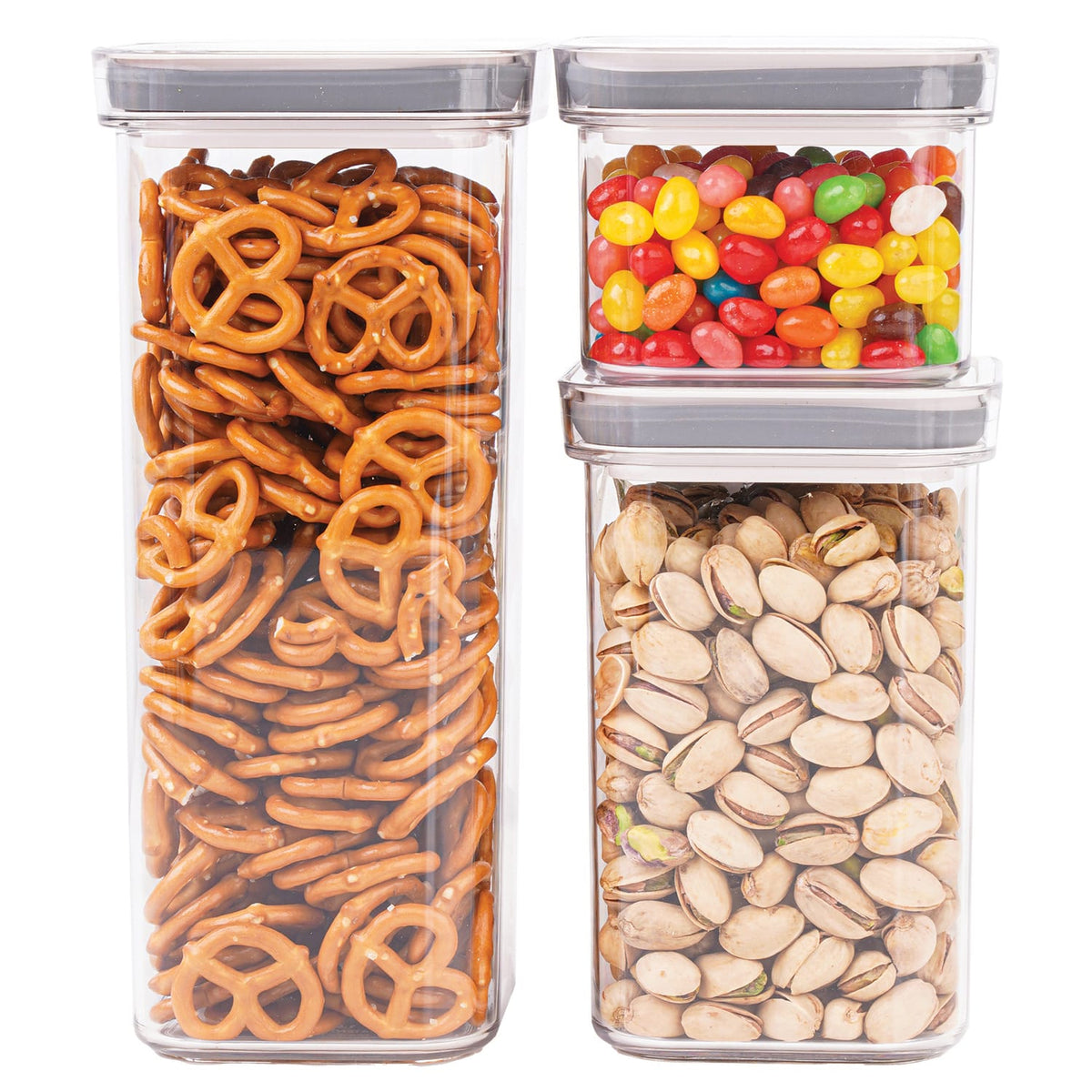 Pantrymate SpaceBox Square Container 3-Piece Set