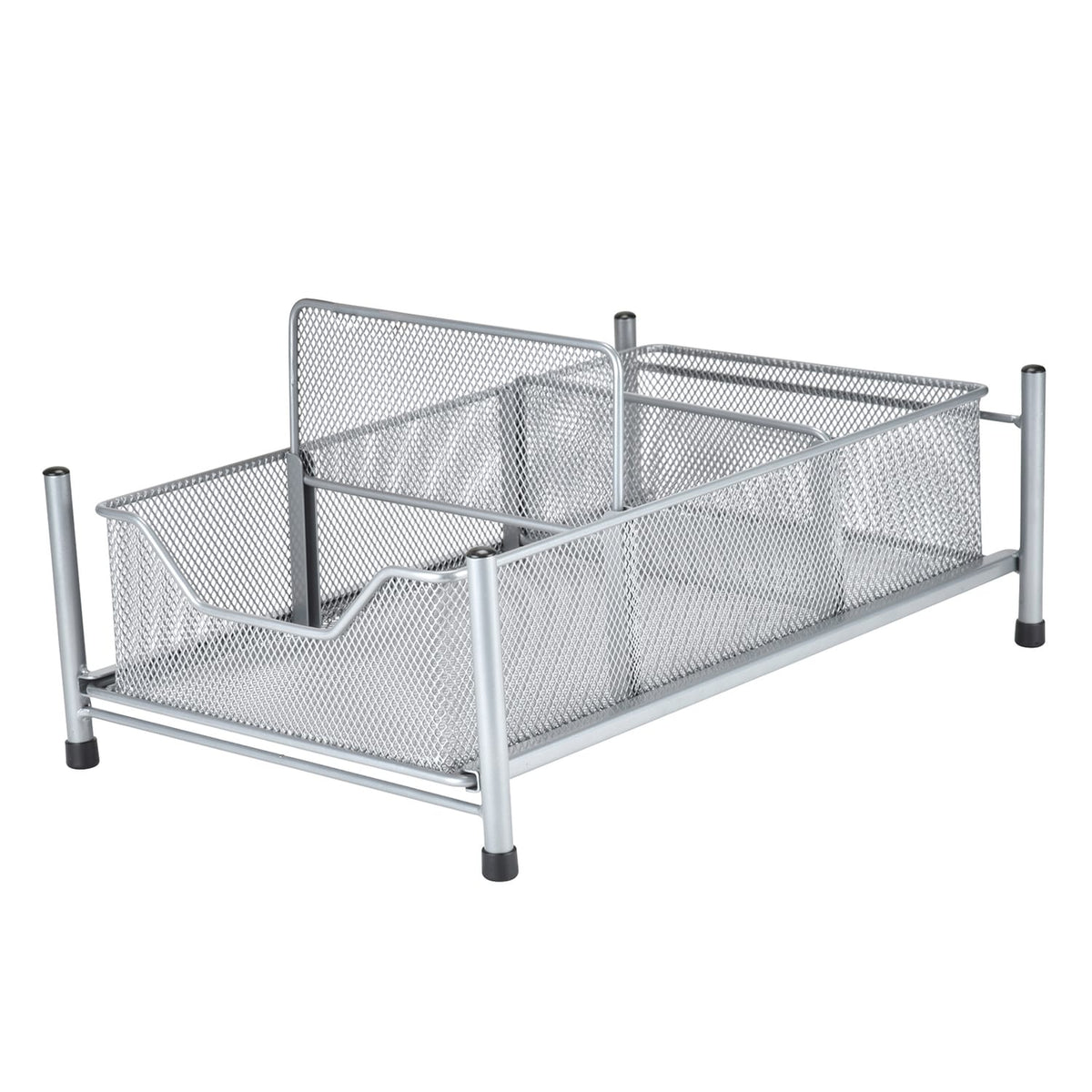 Pantrymate Steel and Mesh 3-Section Slide-out Cabinet Basket