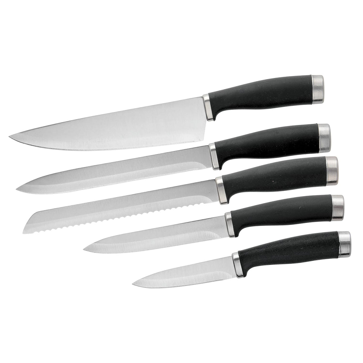 EuroHome Stainless Steel Knife 6-Piece Set Including Holder