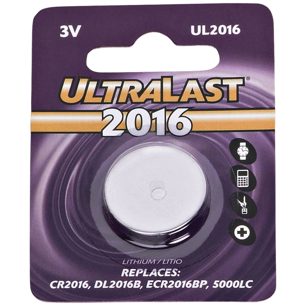 Ultralast UL2016 CR2016 Lithium Coin Cell Battery