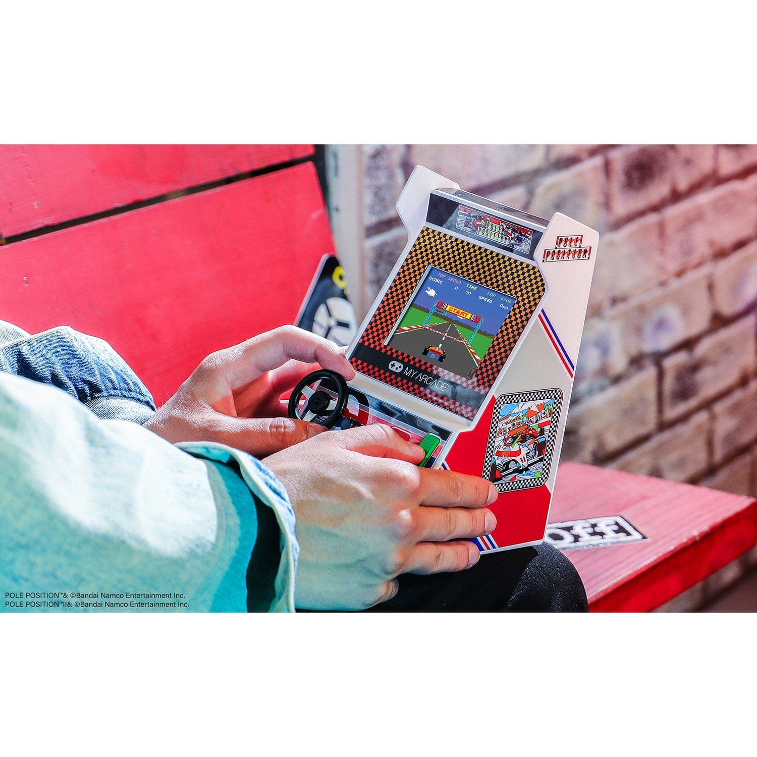 My Arcade Pole Position Racing Micro Player Portable Retro Arcade