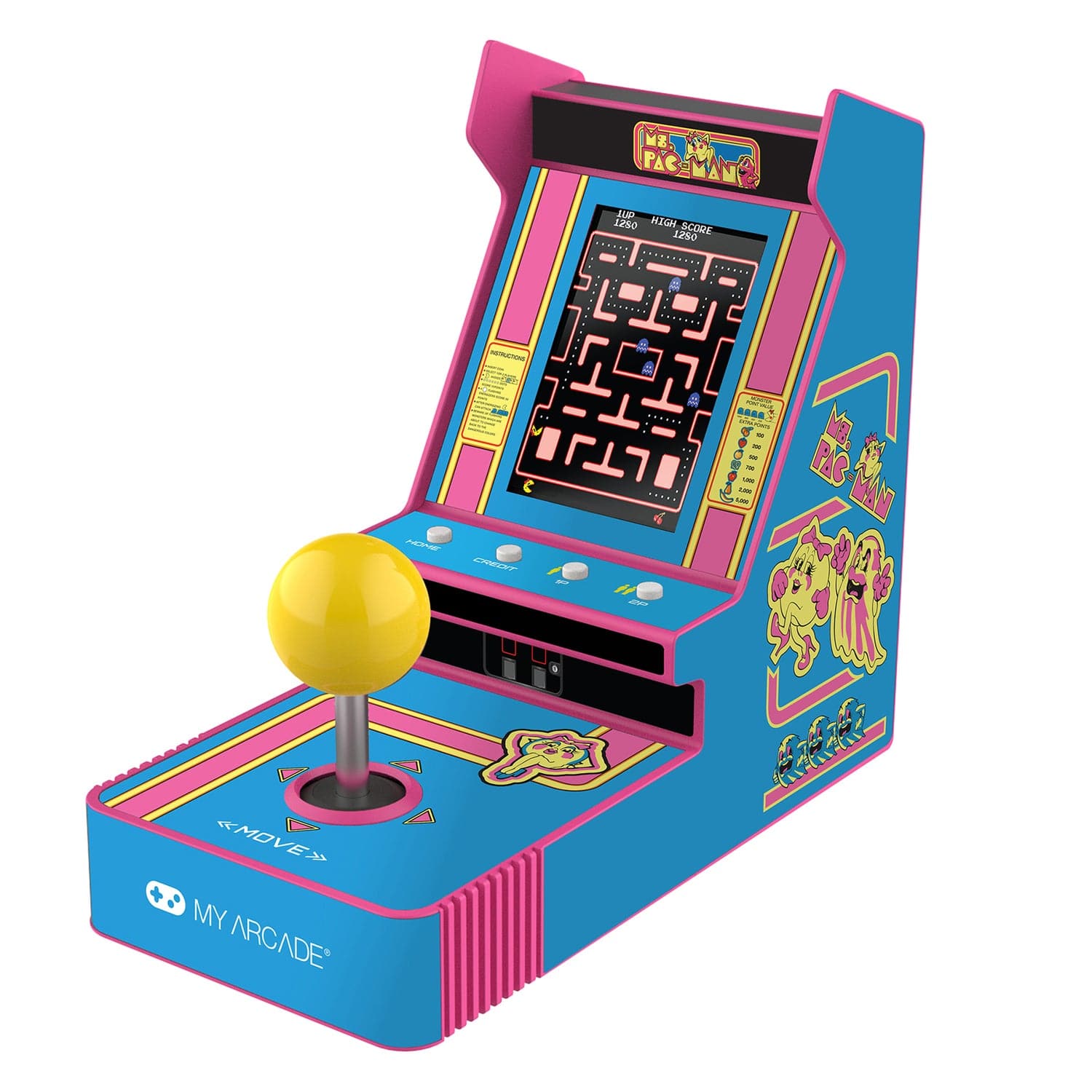 My Arcade Joystick Player Portable Retro Arcade, Ms. Pac-Man