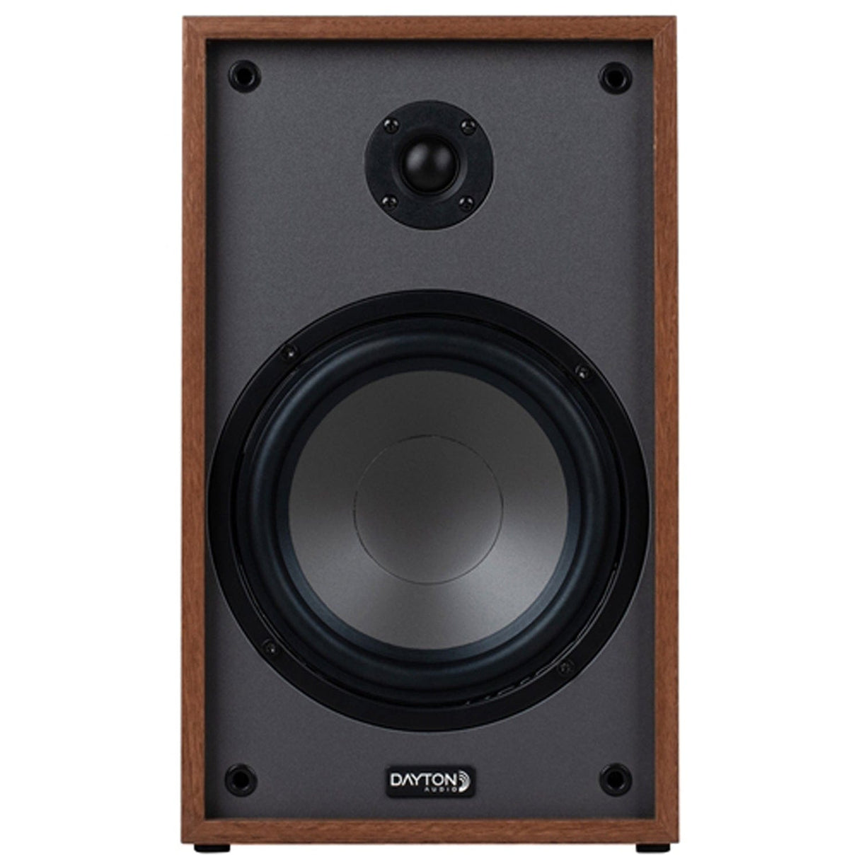 Dayton Audio B65A 70-Watt-Continuous Bluetooth Powered Bookshelf Speaker Set with 6.5-In. Woofers, Pair, Wood