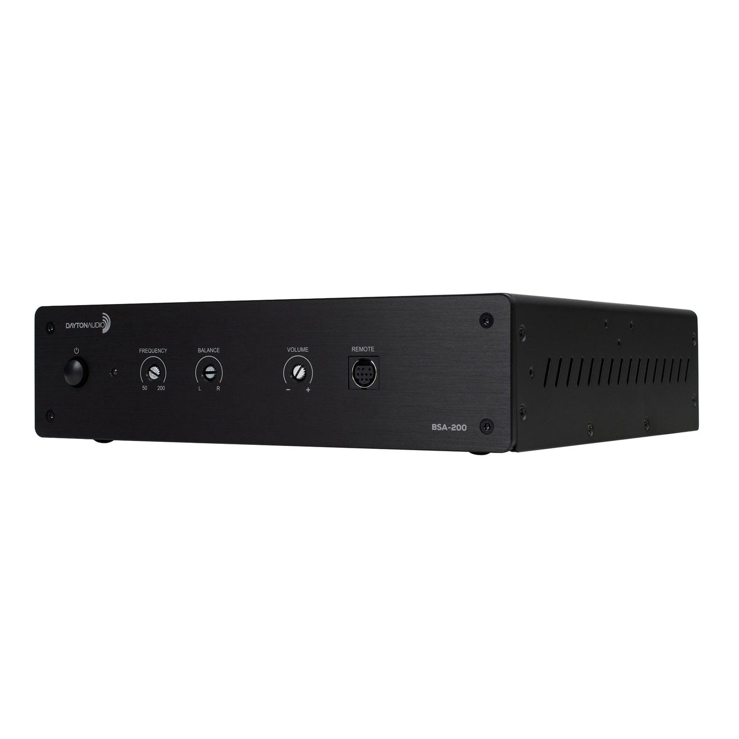 Dayton Audio 230-Watt-RMS 2.0-Channel Bridgeable Amplifier with Remote for Use with Bass Shakers or as Subwoofer Amp, BSA-200