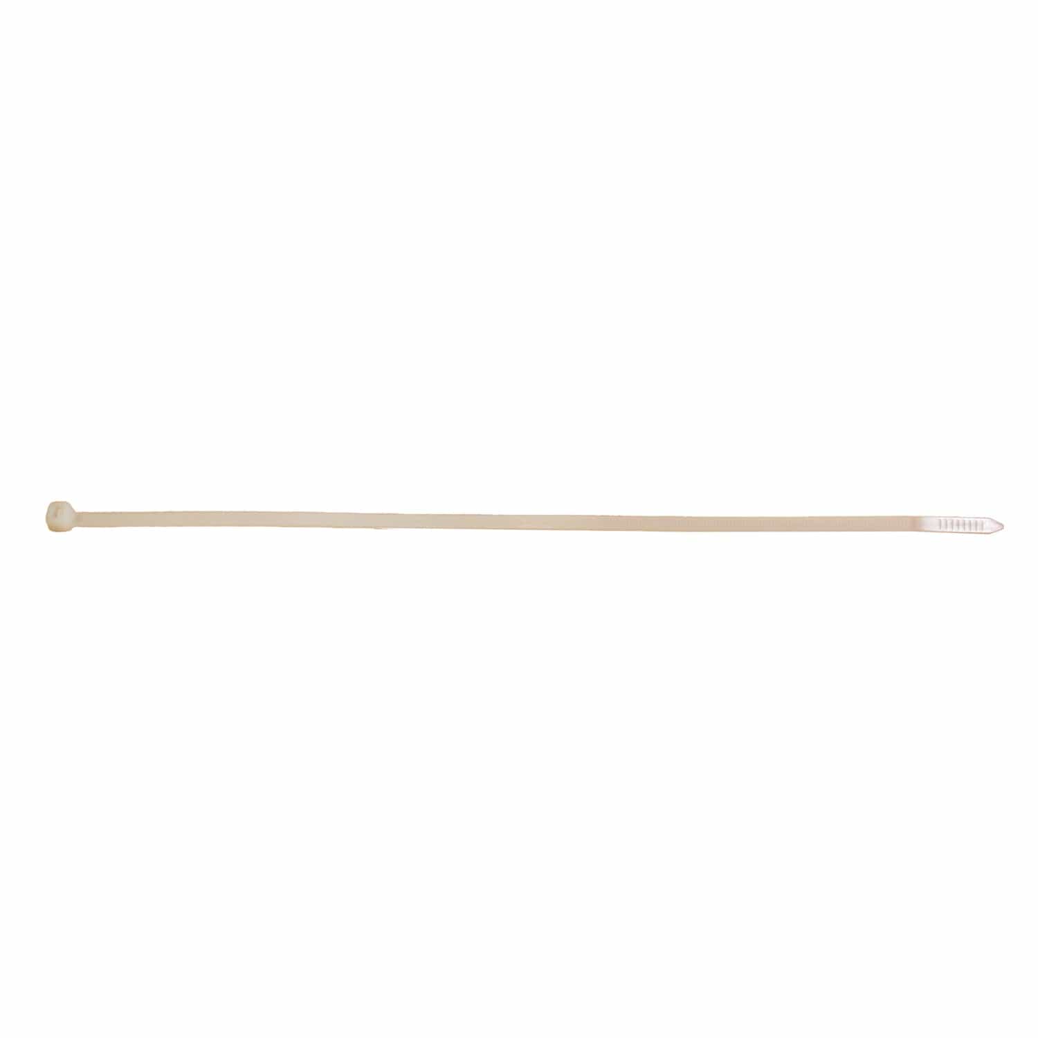 Eagle Aspen 100-Pack 7.5-In. Nylon 6/6 Standard Cable Ties, 50-Lb. Tensile Strength, UL Rated for Indoor Use, Natural, 11 In.
