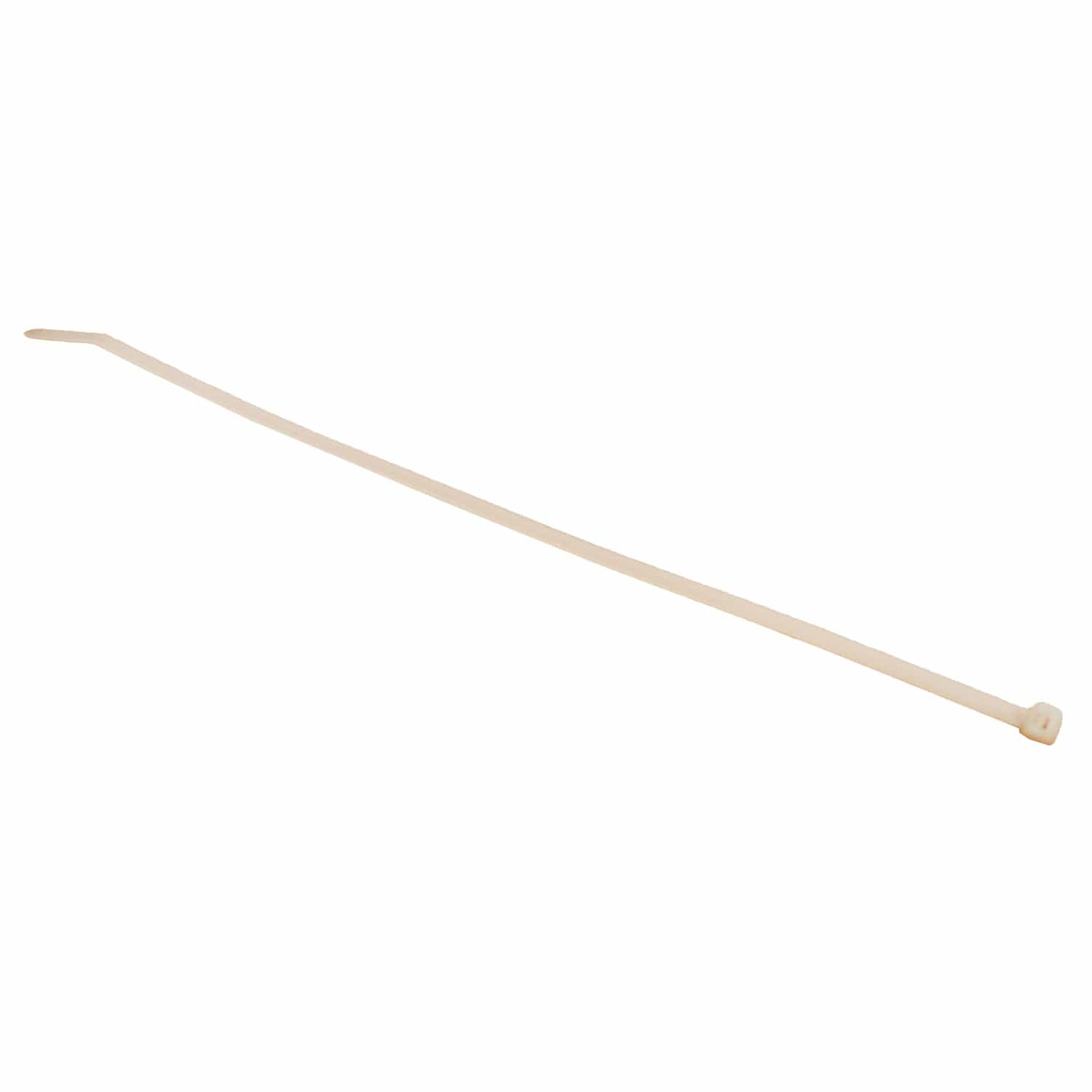 Eagle Aspen 100-Pack 7.5-In. Nylon 6/6 Standard Cable Ties, 50-Lb. Tensile Strength, UL Rated for Indoor Use, Natural, 11 In.