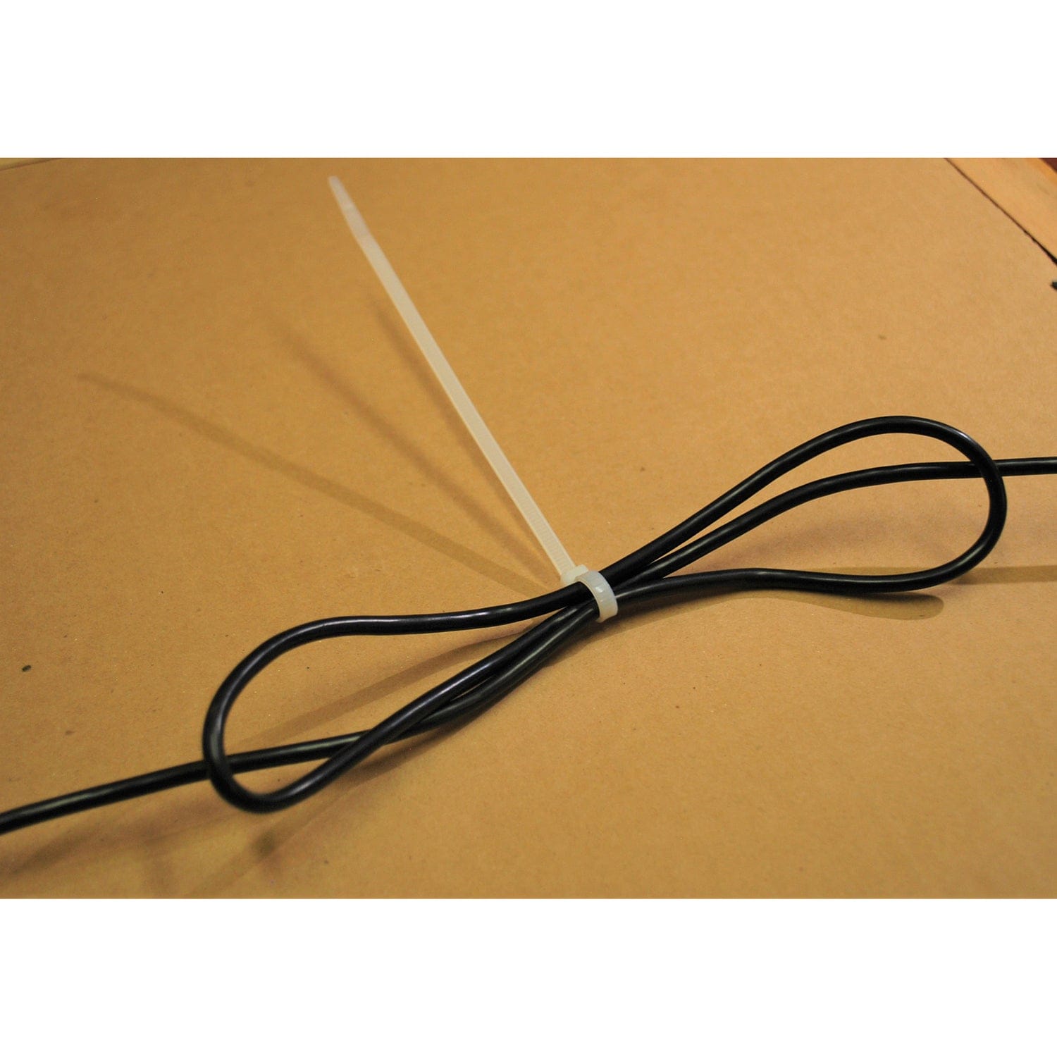 Eagle Aspen 100-Pack 7.5-In. Nylon 6/6 Standard Cable Ties, 50-Lb. Tensile Strength, UL Rated for Indoor Use, Natural, 11 In.