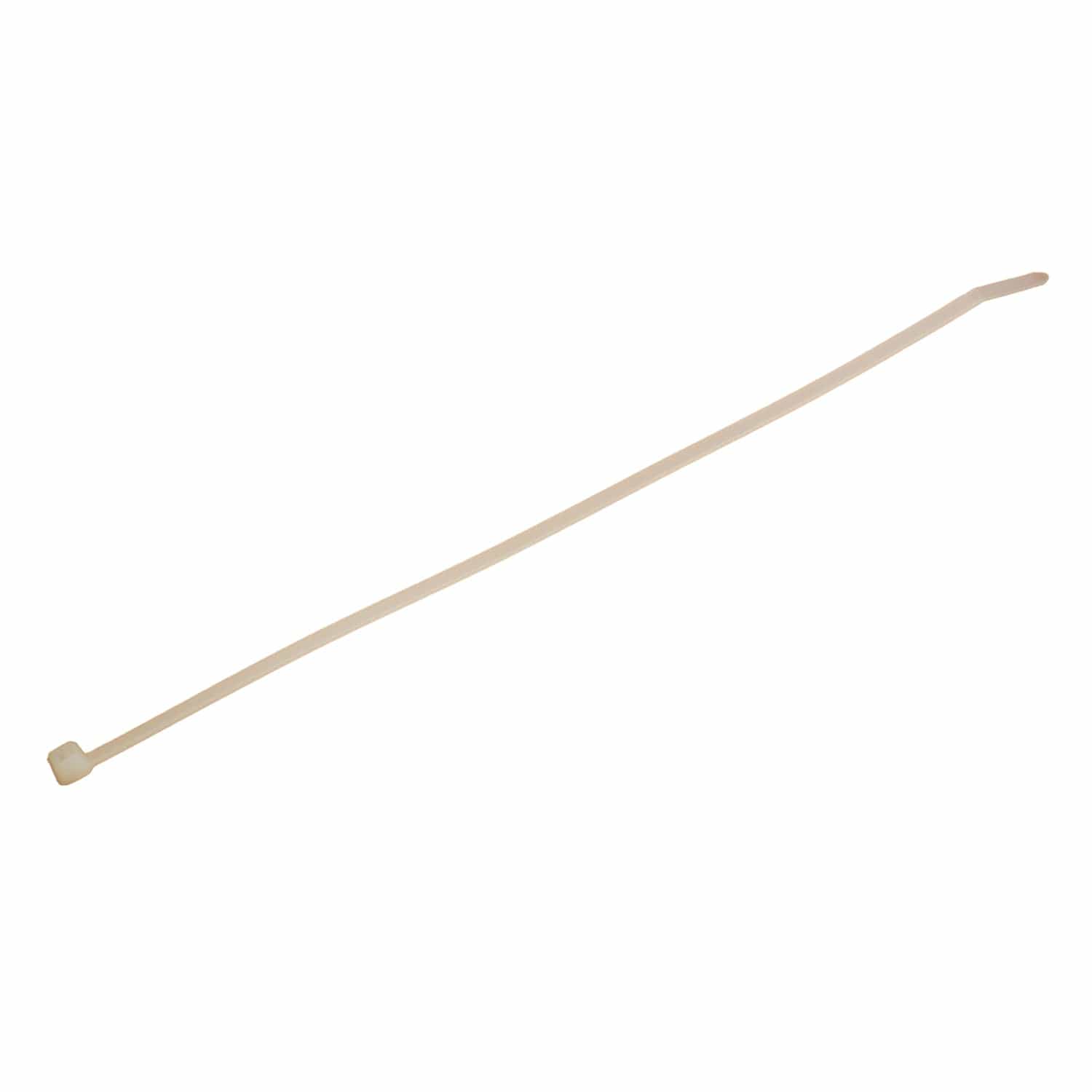 Eagle Aspen 100-Pack 7.5-In. Nylon 6/6 Standard Cable Ties, 50-Lb. Tensile Strength, UL Rated for Indoor Use, Natural, 11 In.