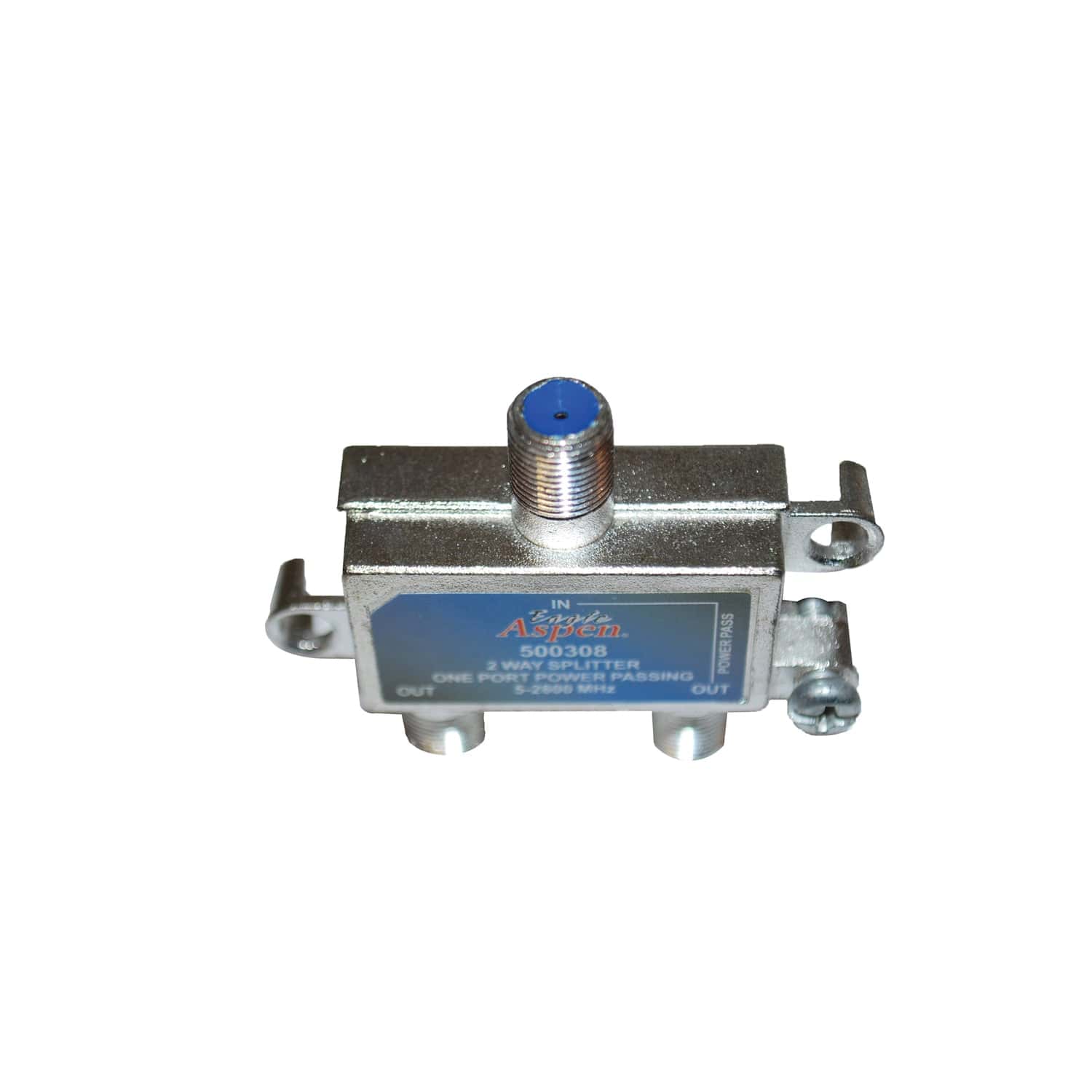 Eagle Aspen 2-Way 2600-MHz Coaxial Splitter with 1-Port Power Passing