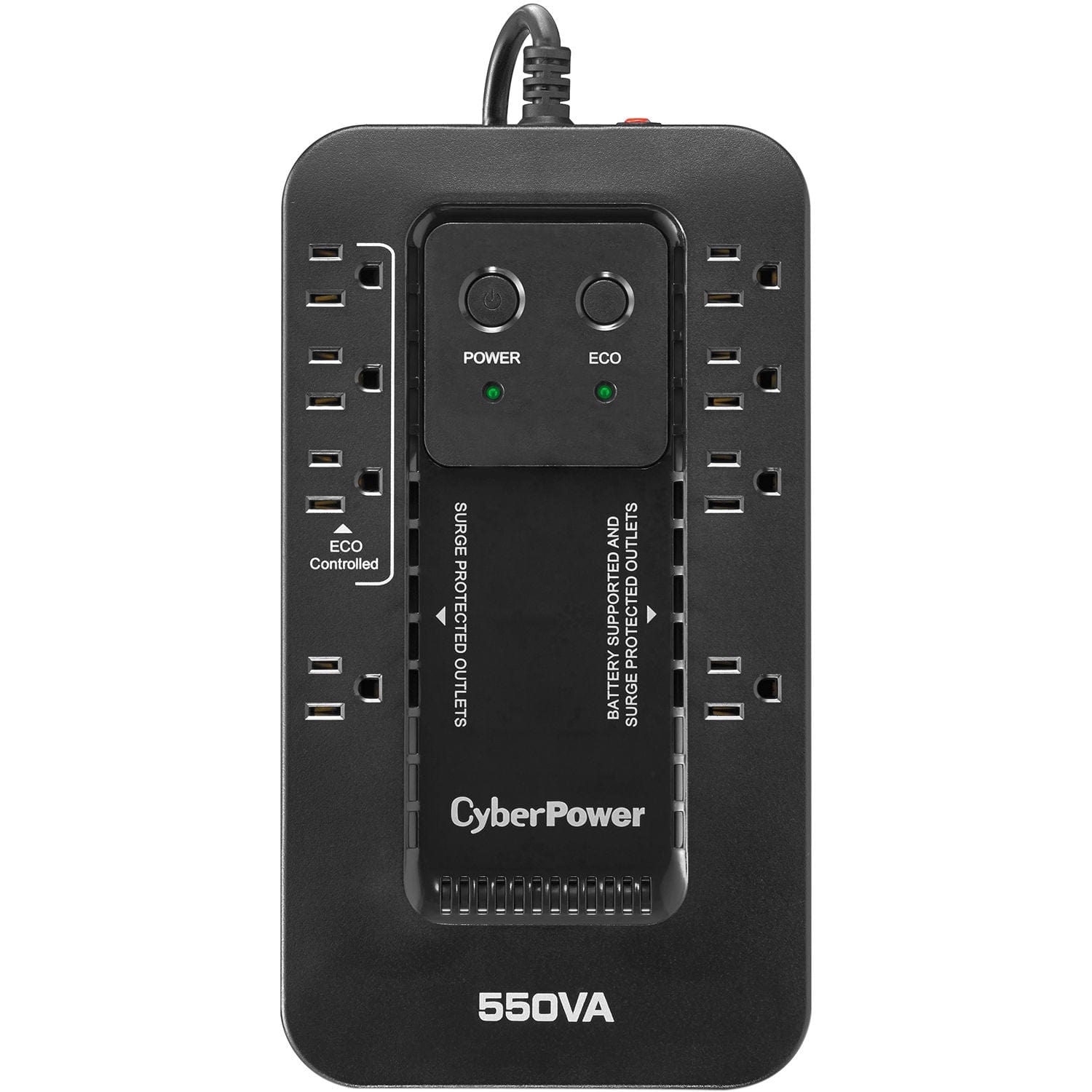 CyberPower Ecologic Series 550VA/330W 8 Outlets Desktop ECO UPS - New Battery Certified Refurbished