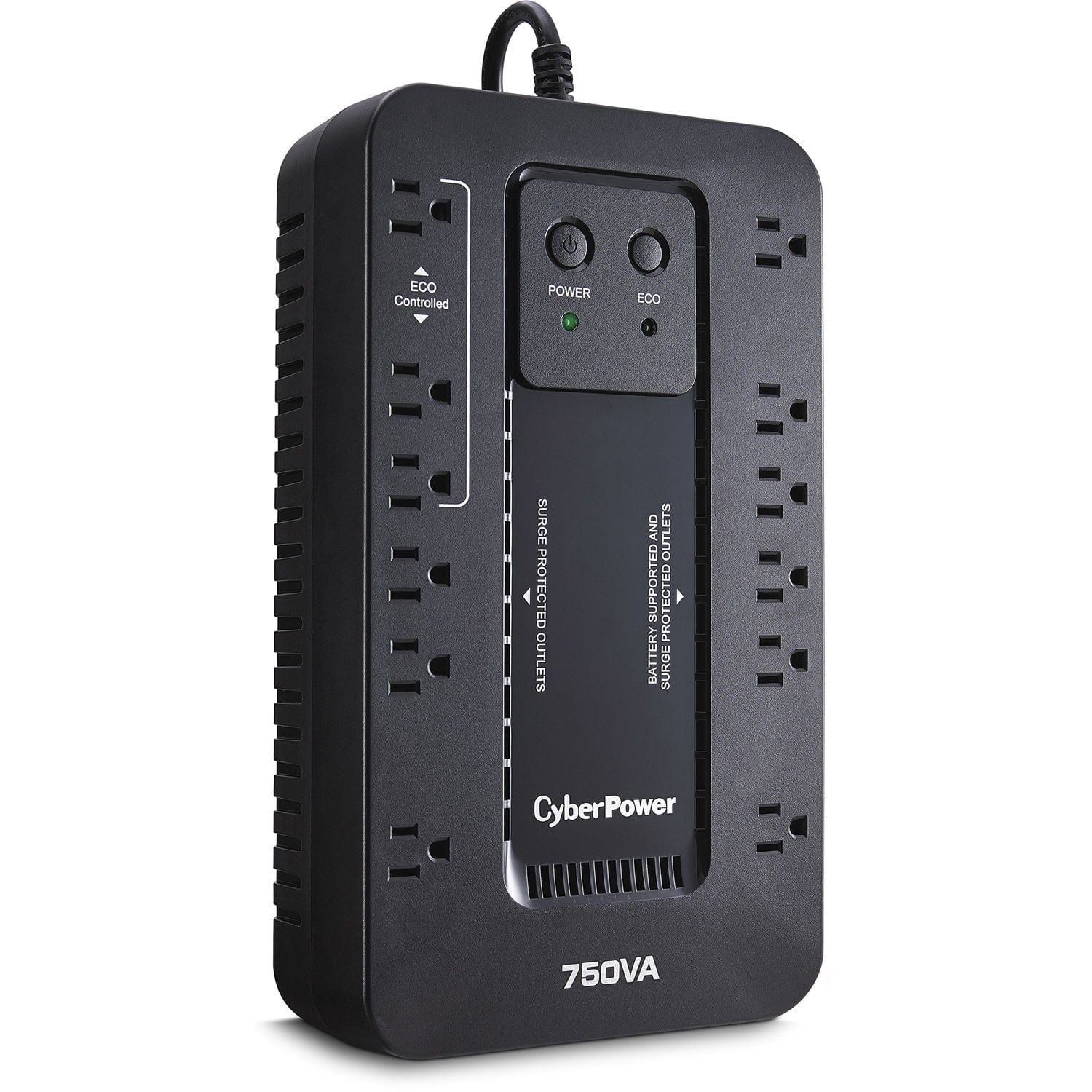 CyberPower 750VA/450W 12 Outlets Ecologic Series Uninterruptible Power Supply - New Battery Certified Refurbished
