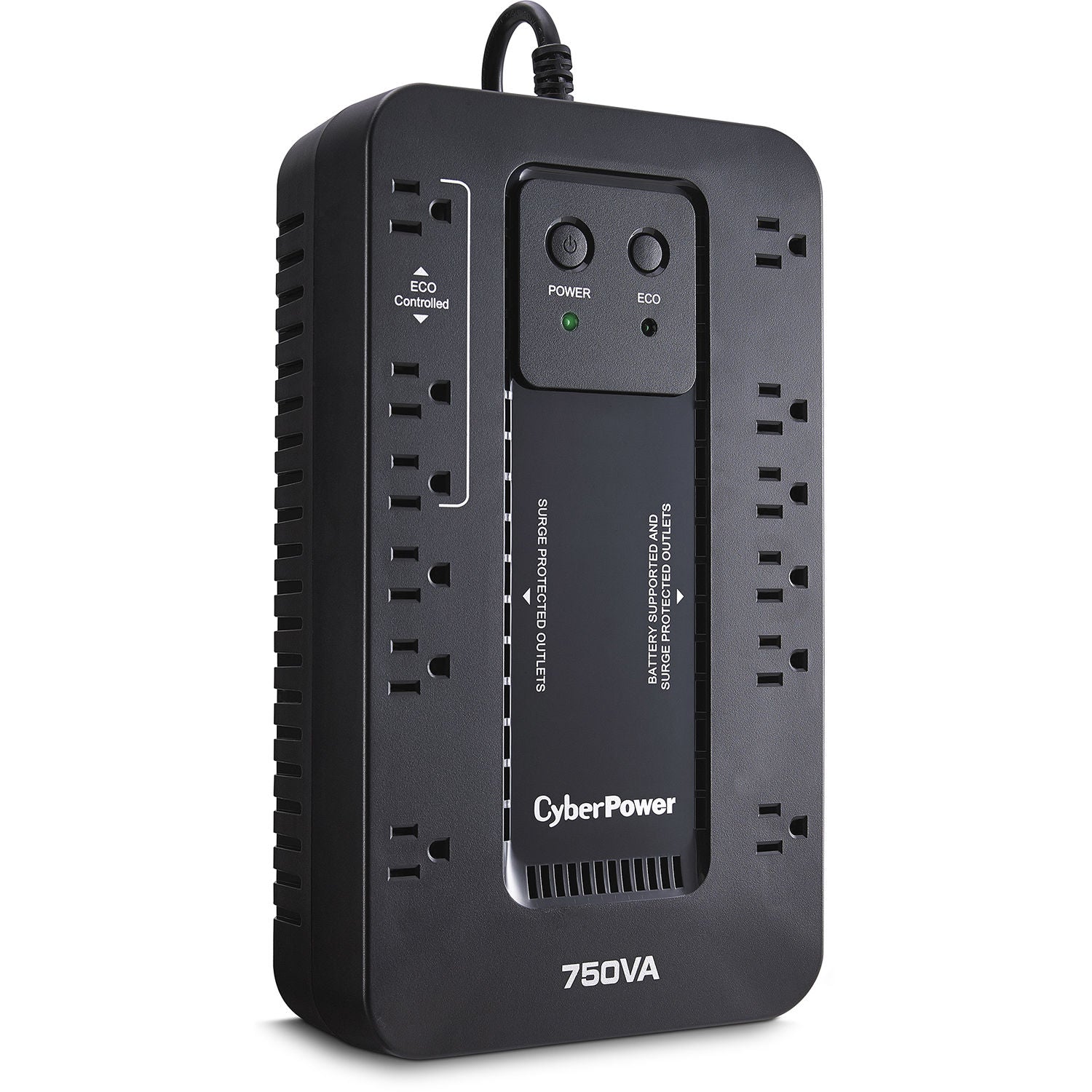 CyberPower EC750G-R 750VA/450W 12 Outlets Ecologic Series Uninterruptible Power Supply - New Battery Certified Refurbished
