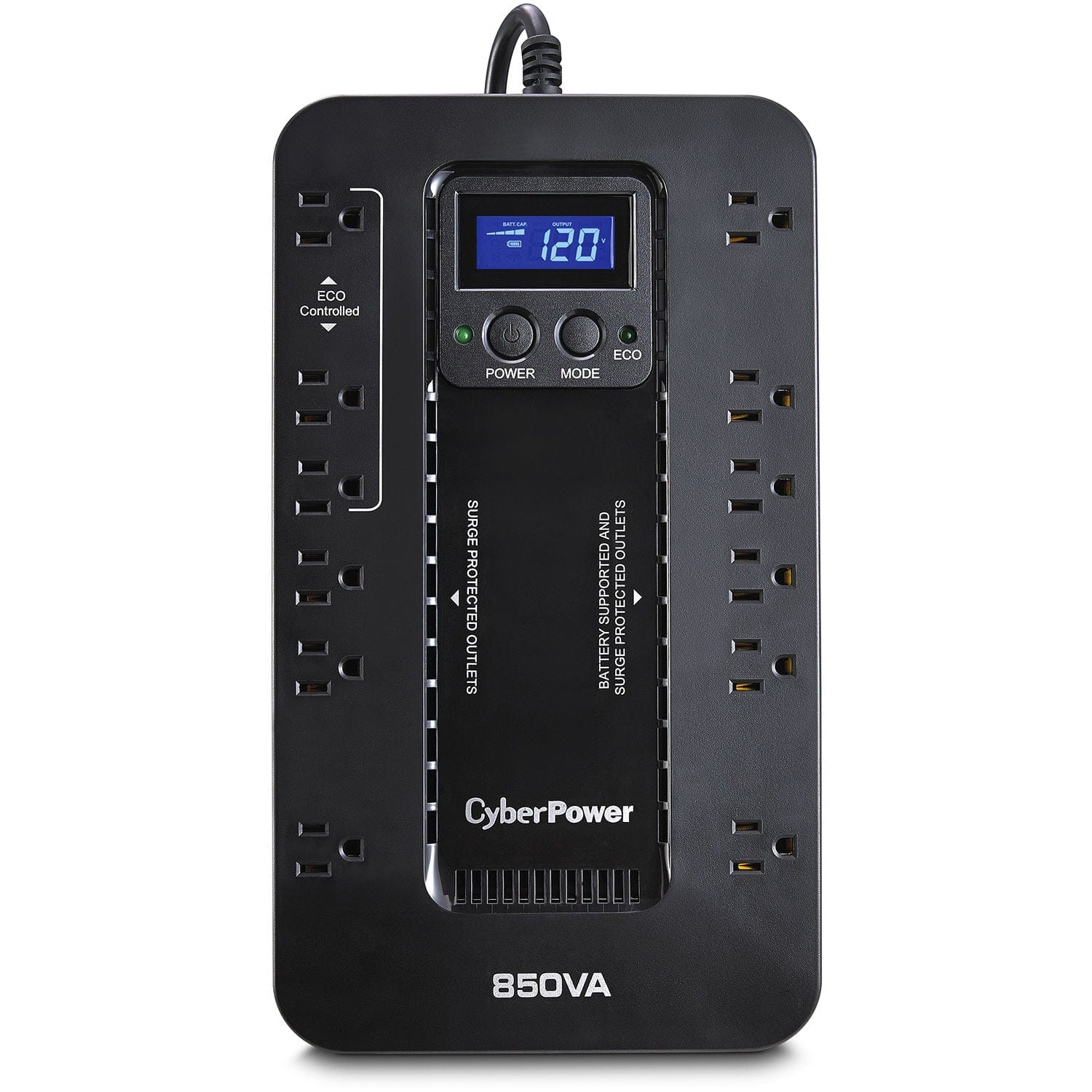 CyberPower 850VA/510W 12 Outlets Ecologic Series Uninterruptible Power Supply UPS - Certified Refurbished