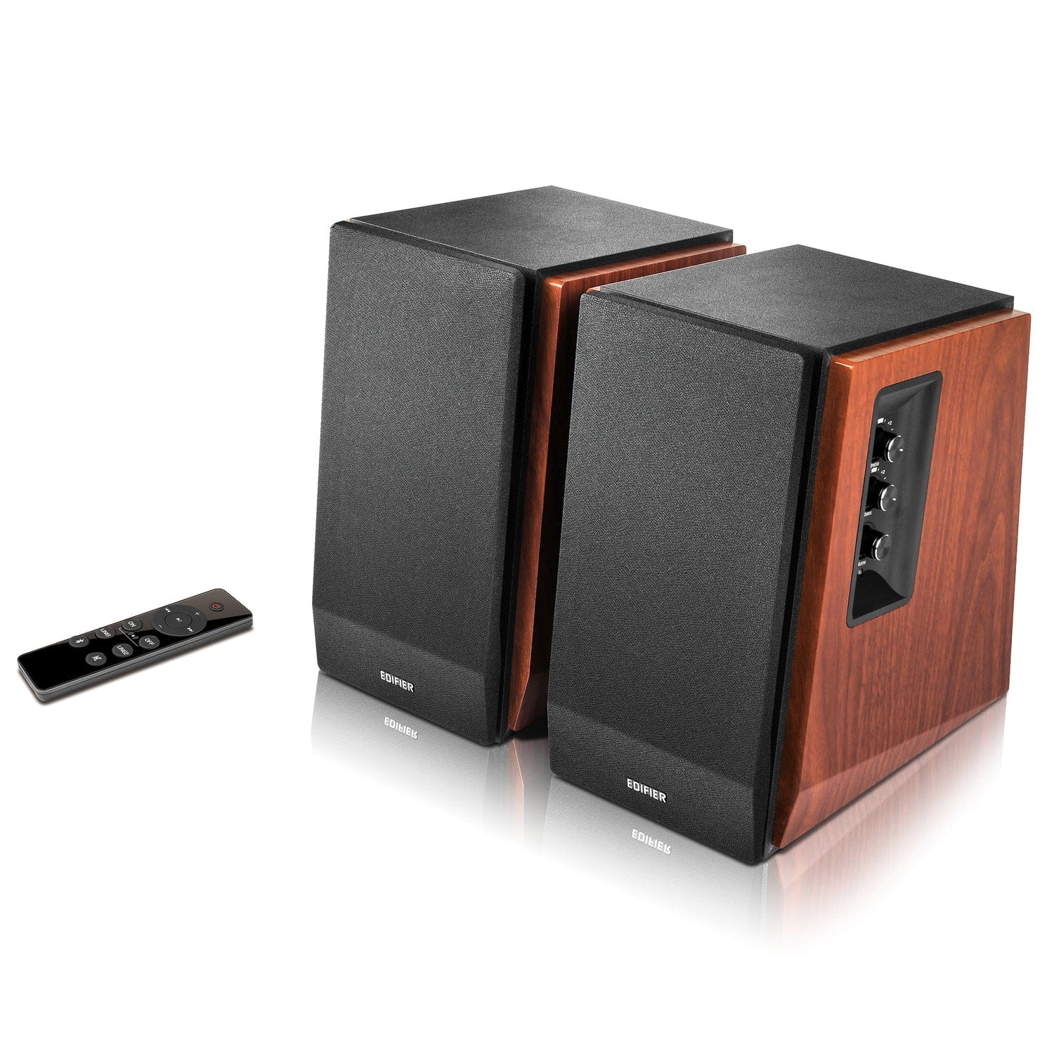 Edifier 66-Watt Continuous-Power Amplified Bluetooth 2.0 Bookshelf Speaker System with Sub Out and Remote, R1700BTs, 2 Count