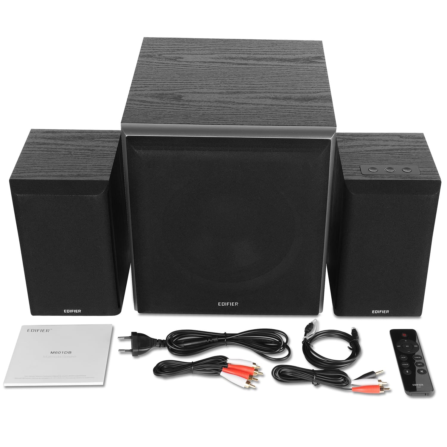 Edifier 220-Watt-Peak Bluetooth M601DB Powered Multimedia Speaker System with Wireless 8-In. Subwoofer, aptX HD Decoding, and Remote