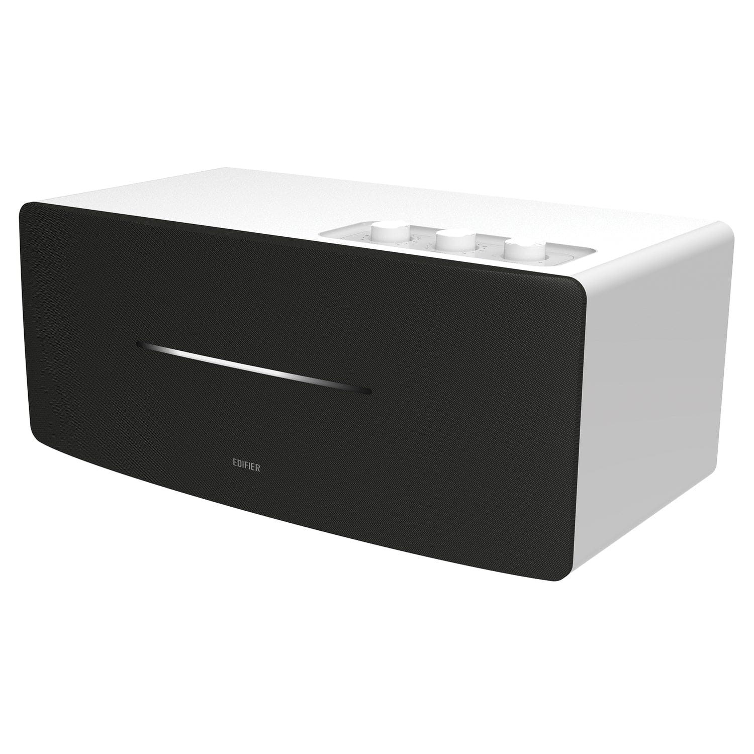 Edifier D12 Desktop 70-Watt Continuous-Power Bluetooth Amplified Integrated Stereo Speaker with Remote, White