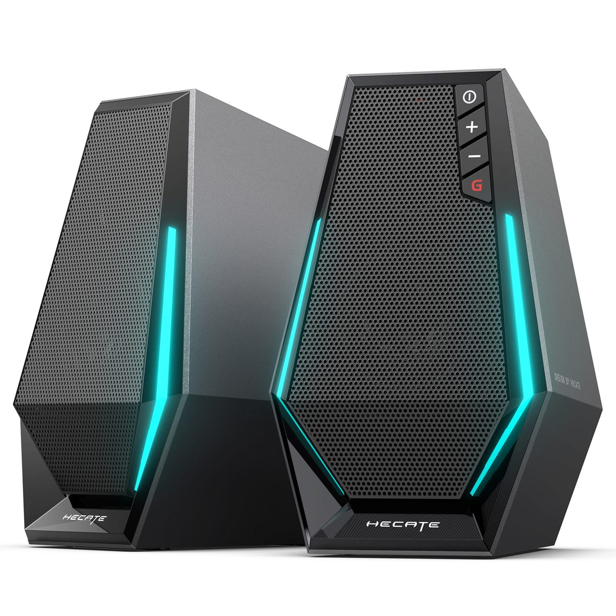 Hecate by Edifier 10-Watt G1500 Bluetooth and USB-Powered Gaming Computer Speaker with LED Light, Pair