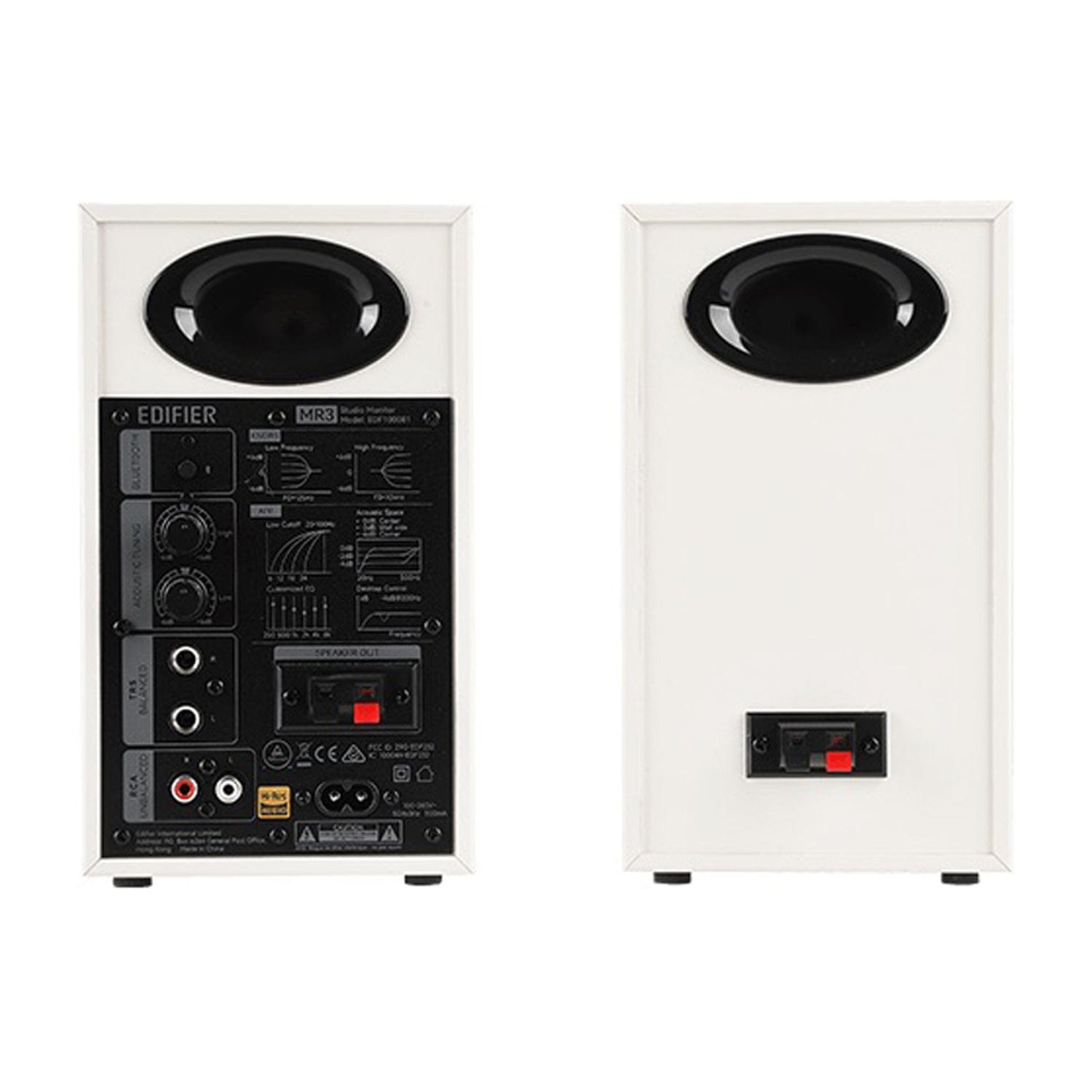 Edifier MR3 36-Watt-Continuous Powered 2.0 Studio Monitor Speaker System, 2 Count, White