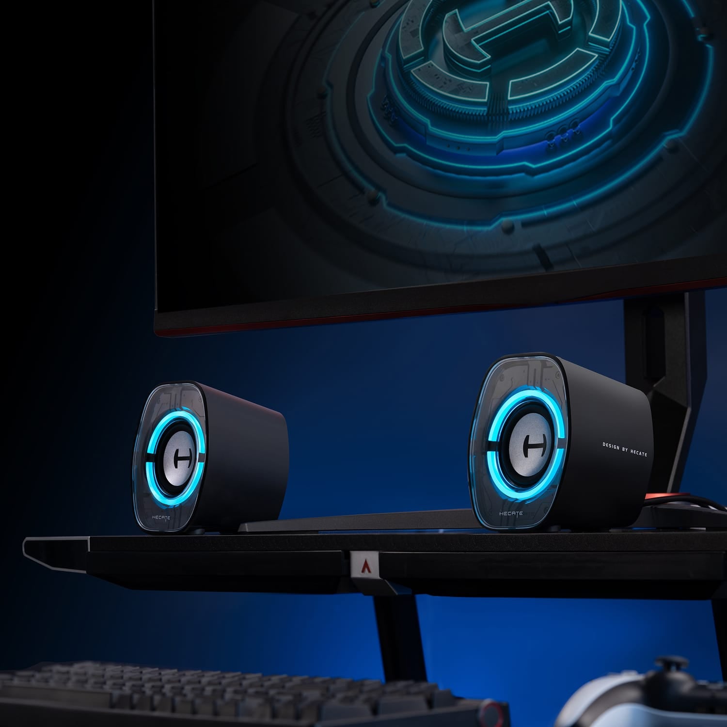 Hecate by Edifier 4-Watt G1000 II Bluetooth Gaming Computer Speaker with RGB Light, Pair