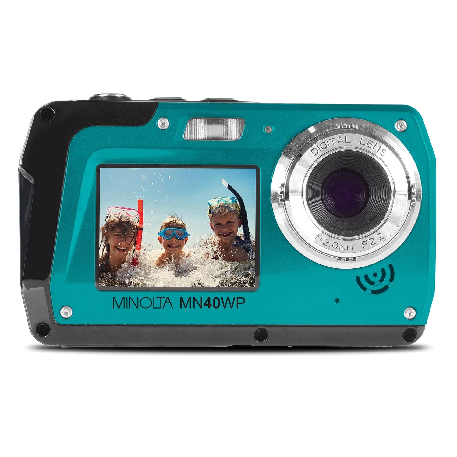 Minolta 48.0-Megapixel Waterproof Digital Camera, Blue