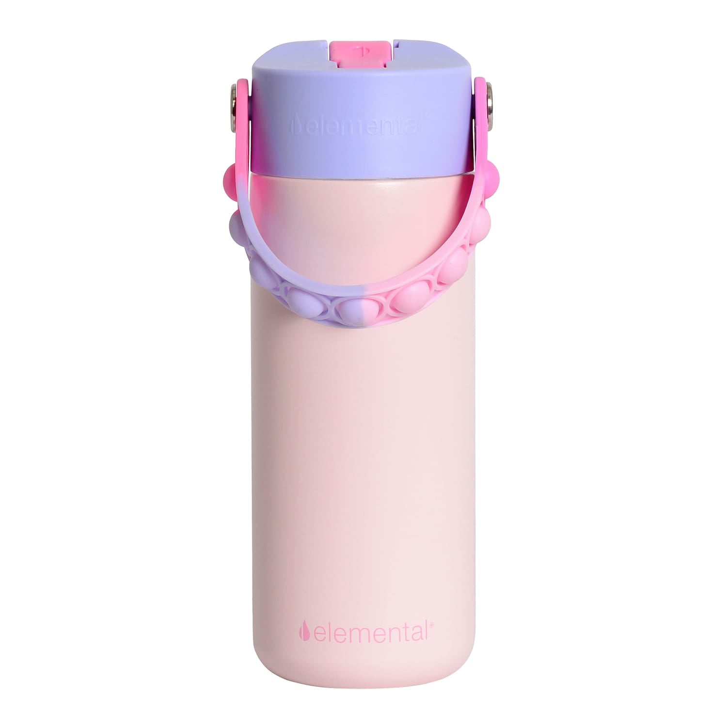 Elemental Core Pop Stainless Steel Water Bottle, 18 Oz., Blush Pink Tie Dye