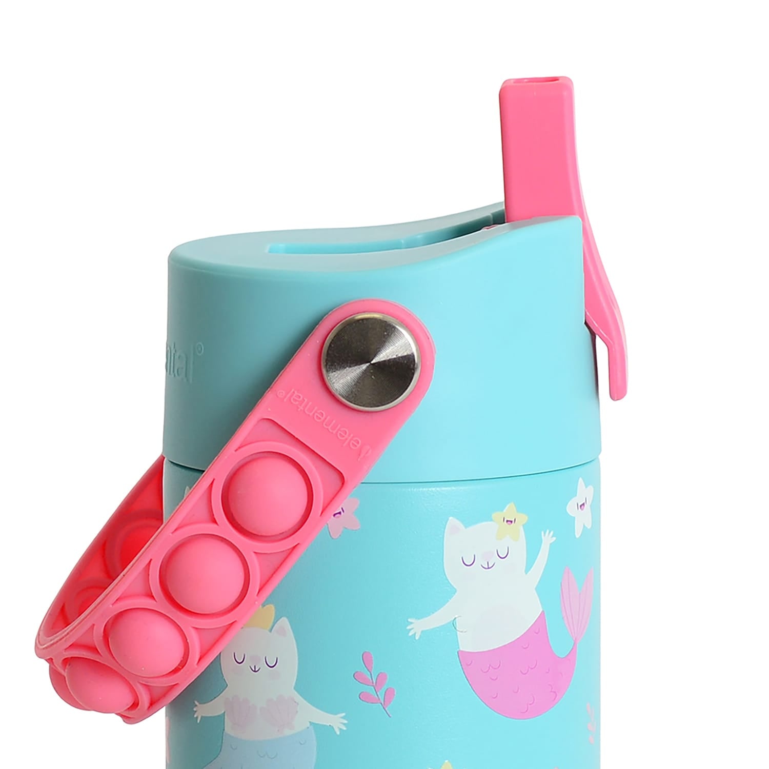 Elemental Core Pop Stainless Steel Water Bottle, 18 Oz., Meowmaid