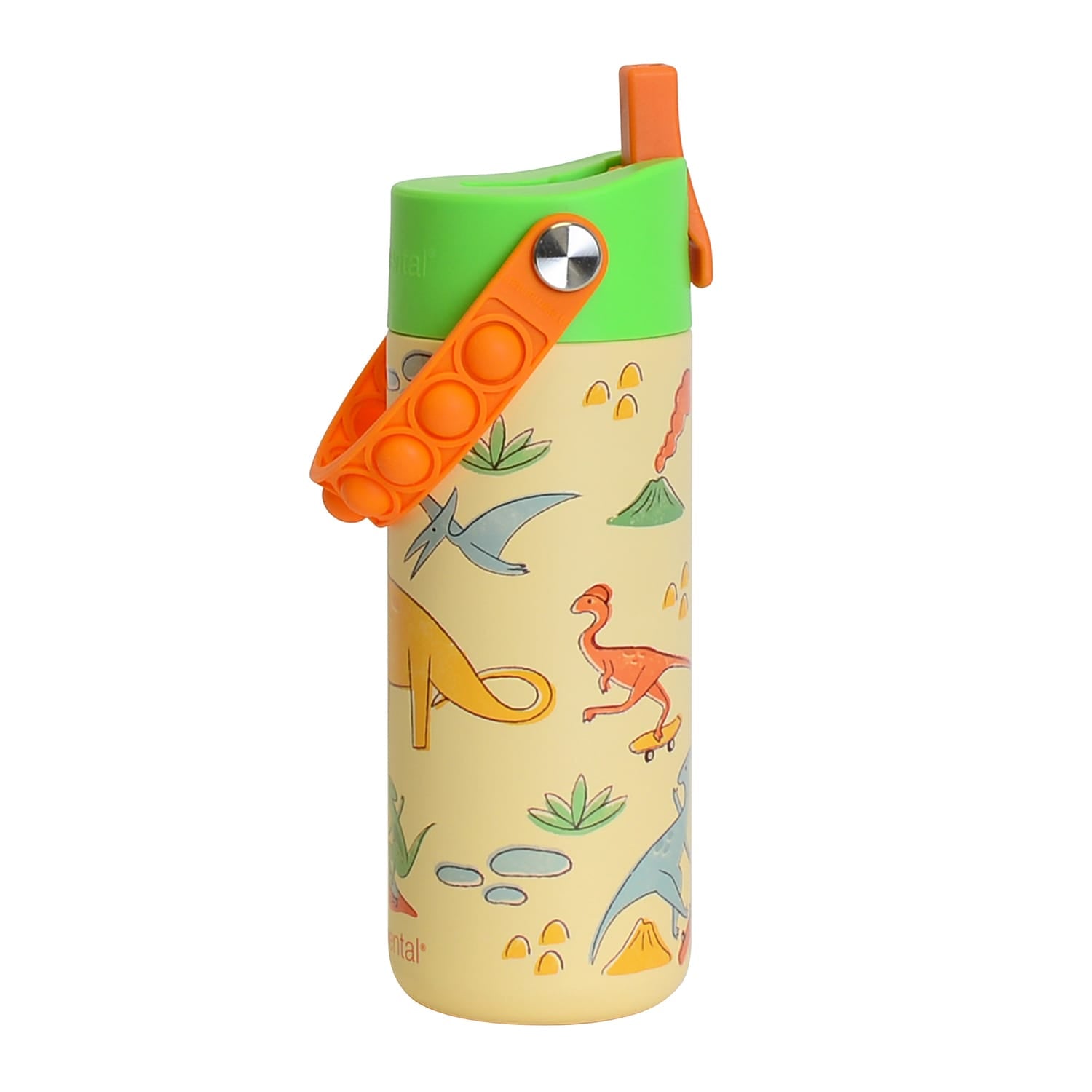 Elemental Core Pop Stainless Steel Water Bottle, 18 Oz., Skater Dinos