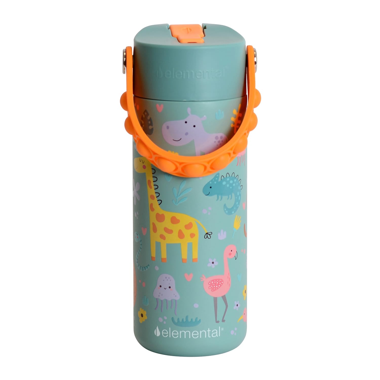 Elemental Core Pop Stainless Steel Water Bottle, 18 Oz., Safari