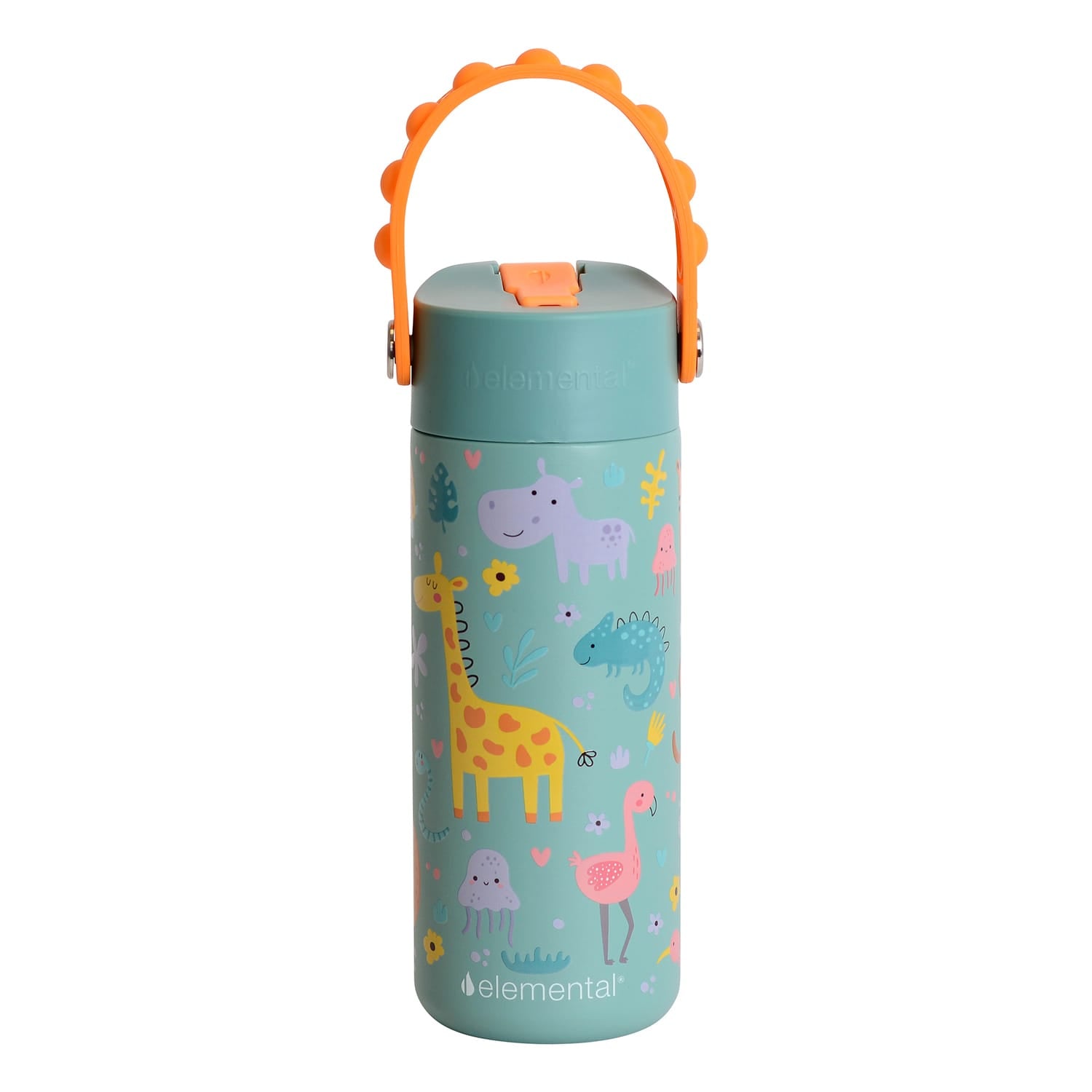 Elemental Core Pop Stainless Steel Water Bottle, 18 Oz., Safari