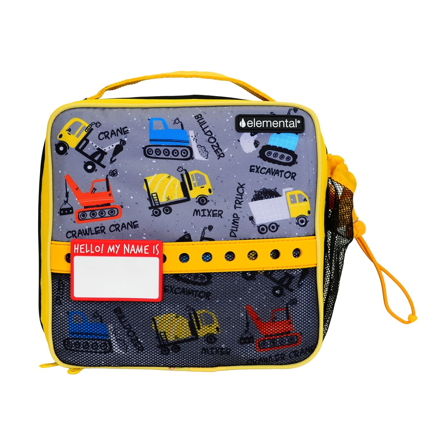 Elemental Chomper Insulated Kids Lunch Bag, Construction