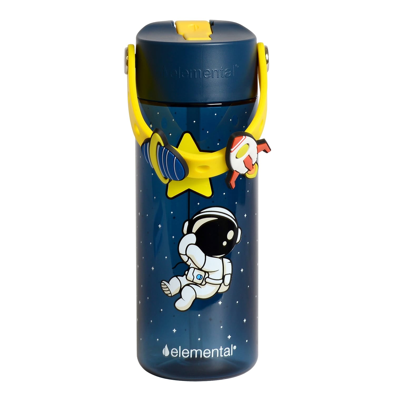 Elemental Splash Charm Tritan Water Bottle, 18 Oz., Little Astronaut