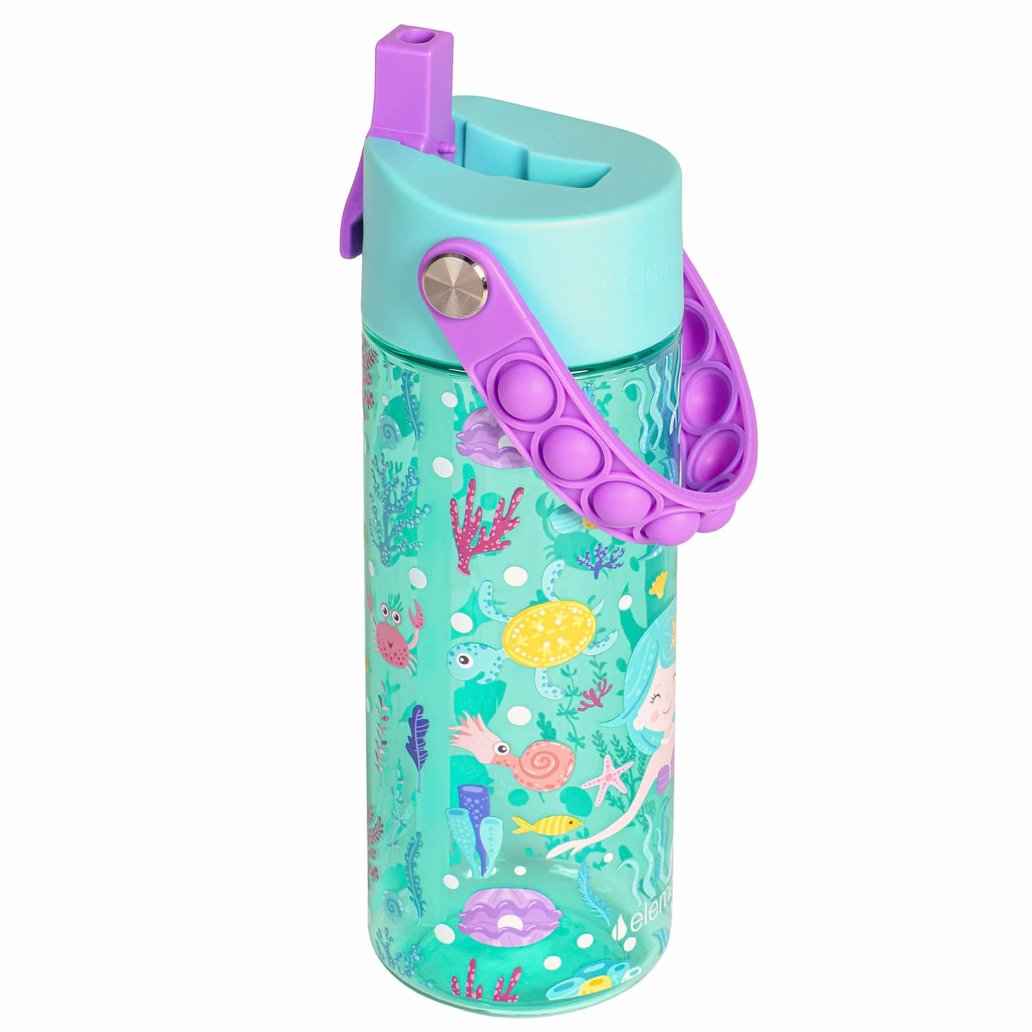 Elemental Splash Pop Tritan Water Bottle, 18 Oz., Mermaid